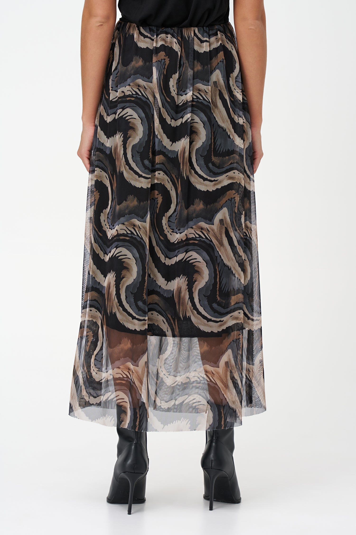 Women’s knit pull-on midi skirt