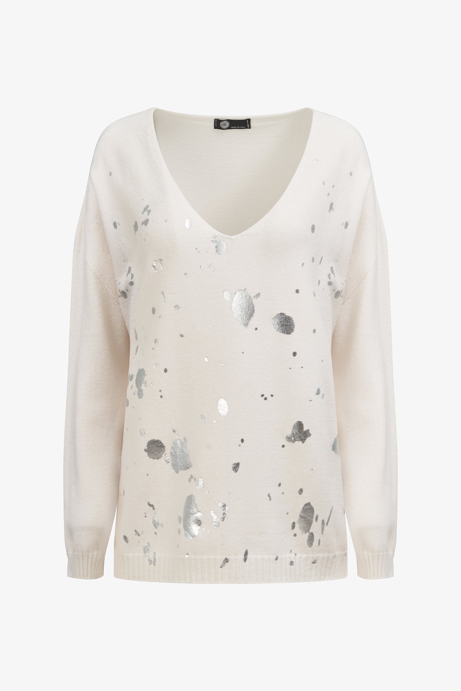 Women’s knit v-neck long sleeve sweater