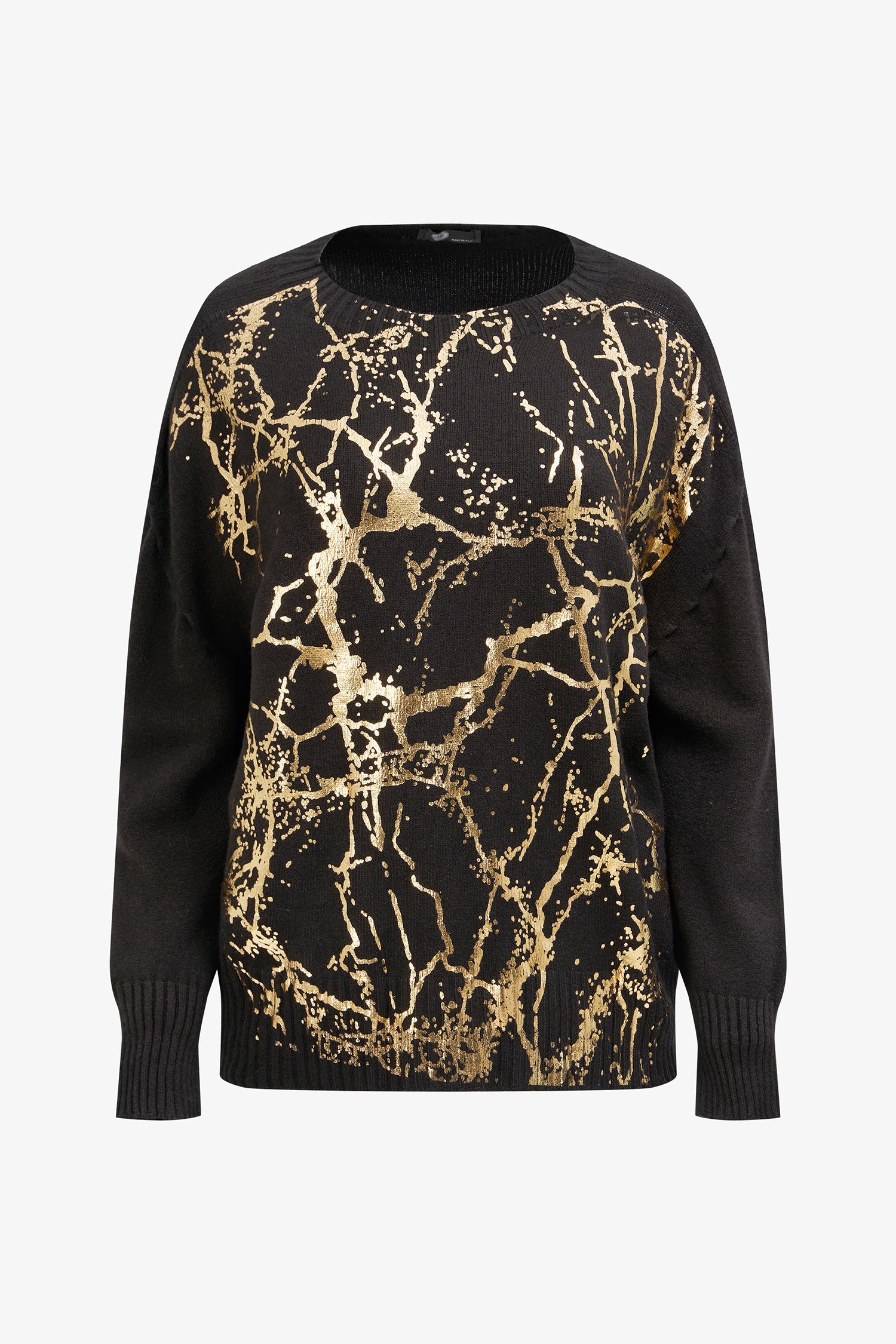 Women’s knit crew-neck long sleeve sweater