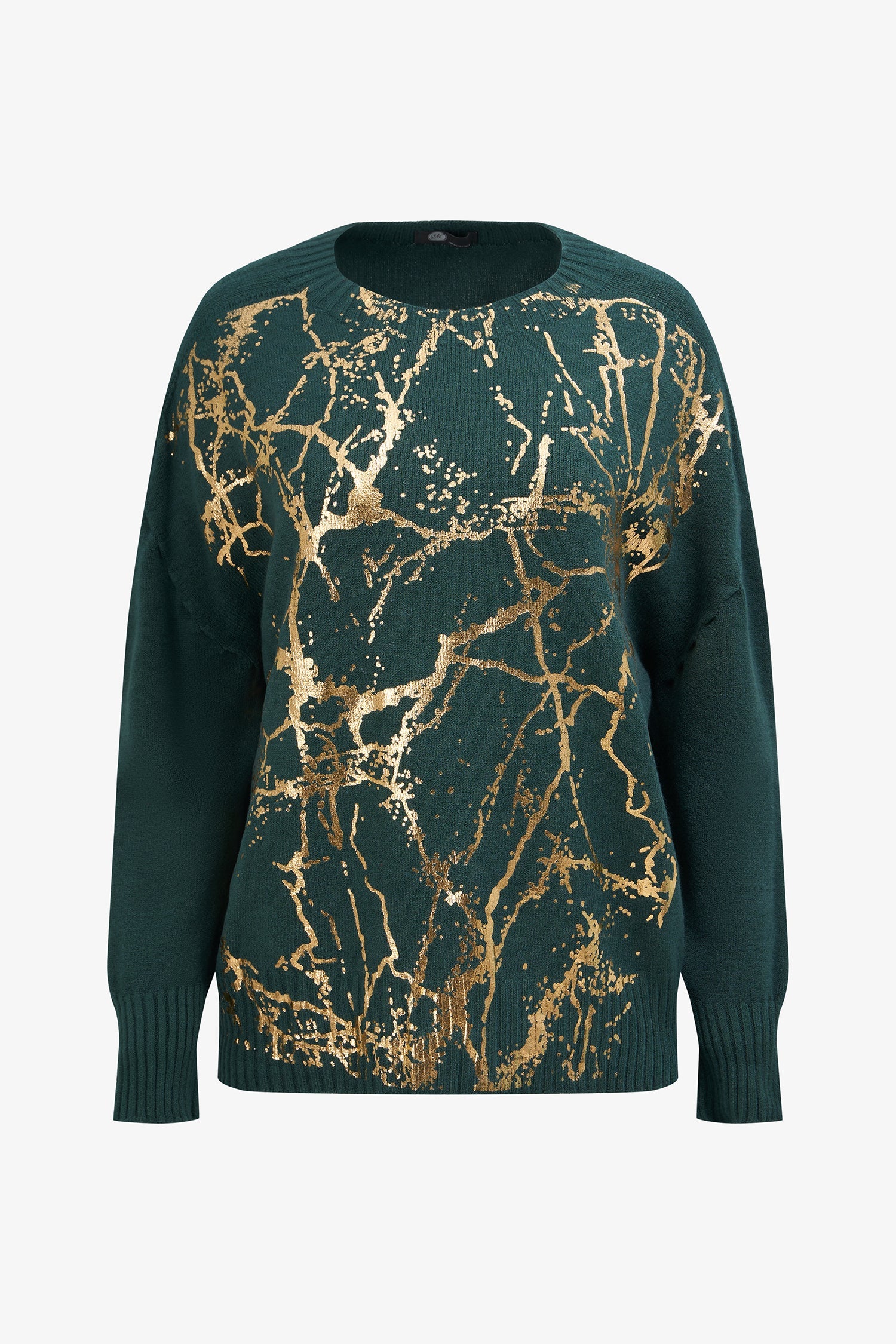 Women’s knit crew-neck long sleeve sweater