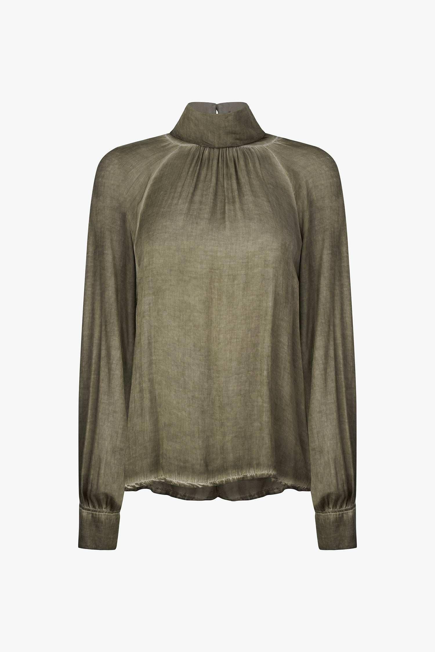 Women's Woven Long Sleeve Raglan Top