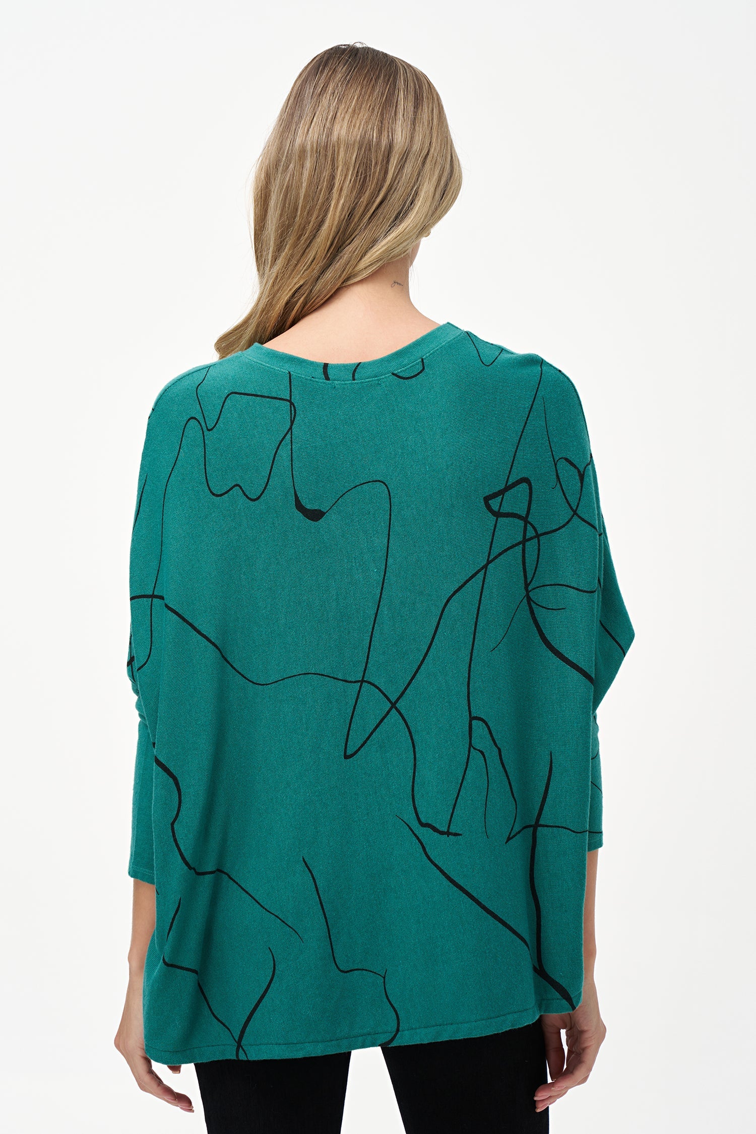 Women's Knit Long Sleeve Oversized Top