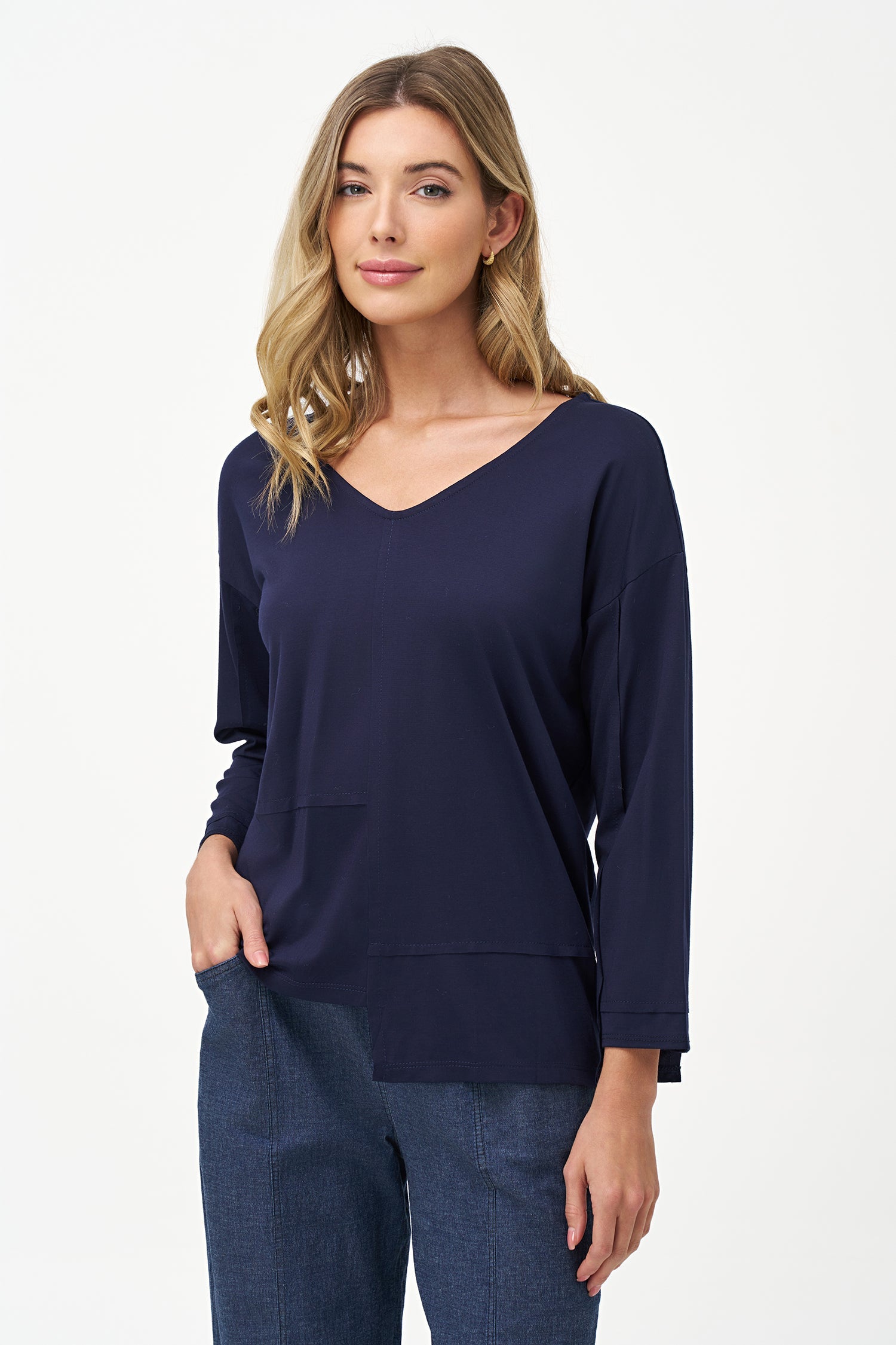 Women's Knit V-Neckline Top