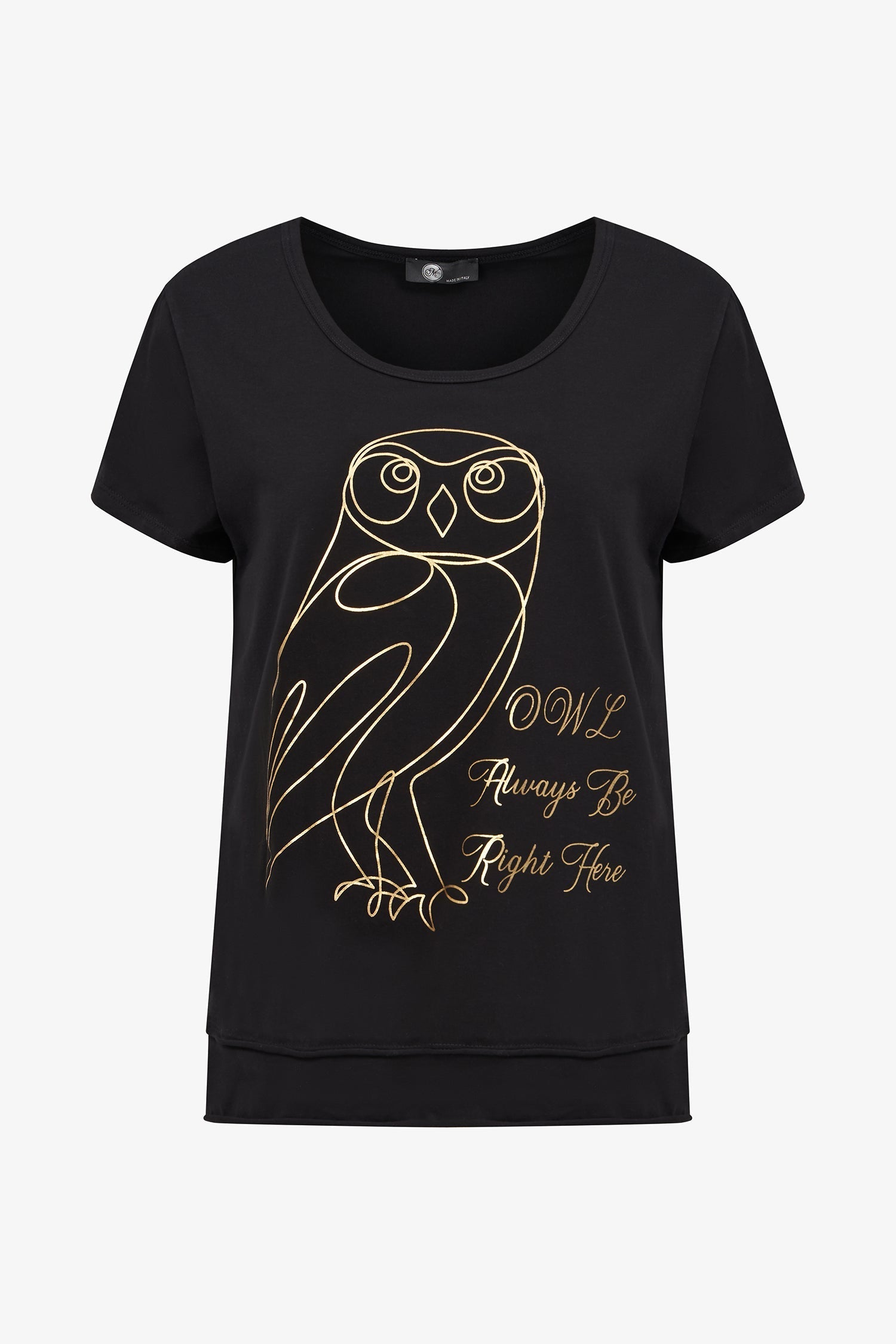 Women's Knit Crew-Neckline Short Sleeve Top