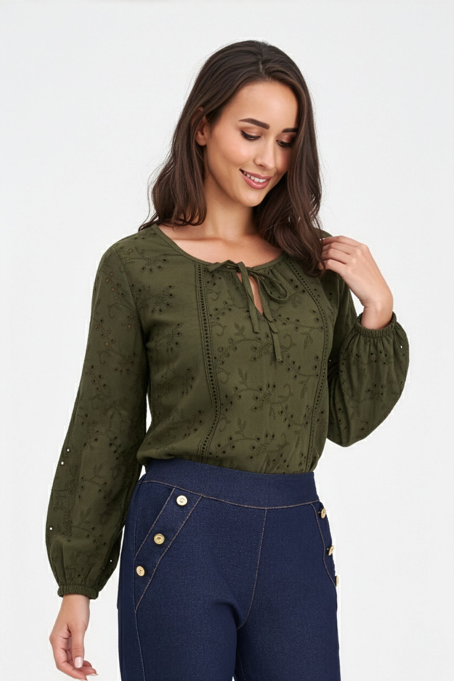 Women's Knit/Woven Combo Top