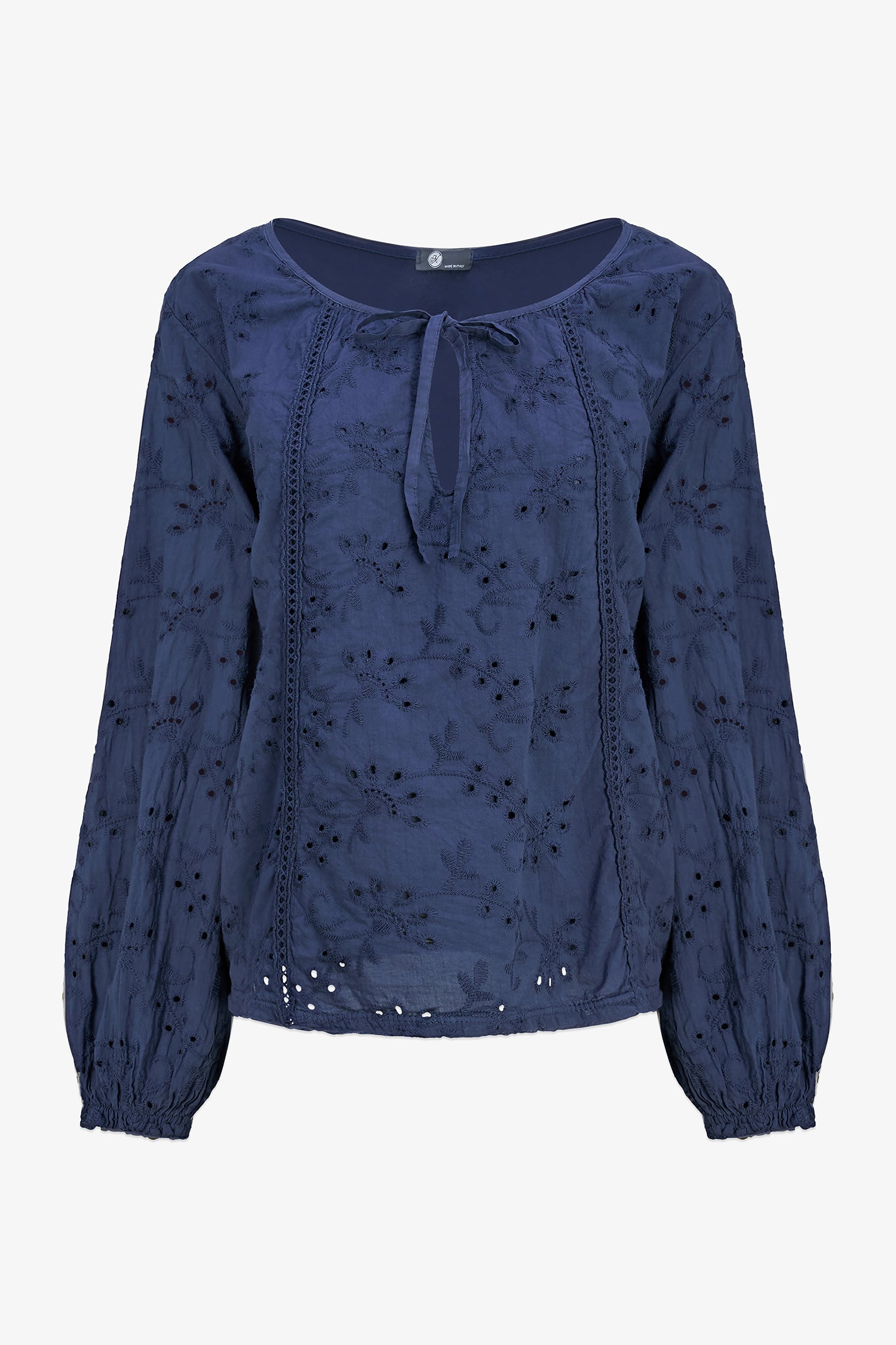 Women's Knit/Woven Combo Top