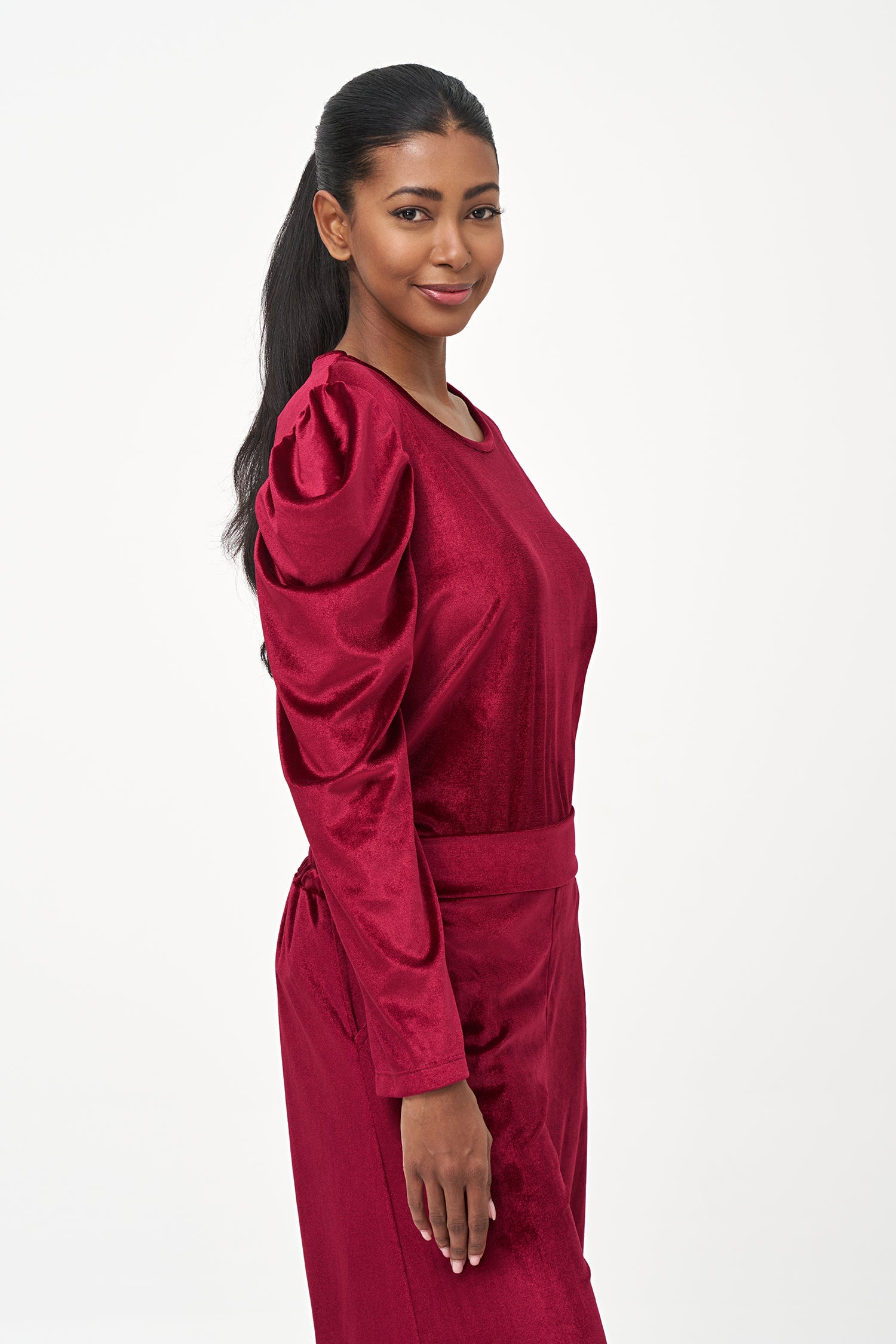Women's Knit Wide-Neck Top