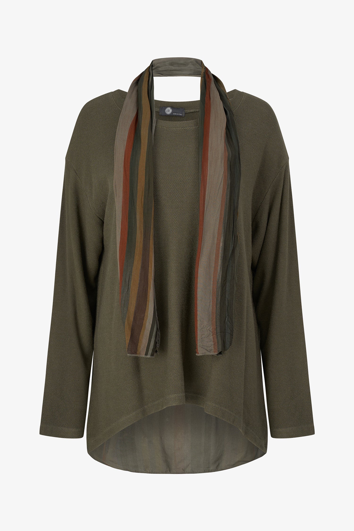 Women's Crew-Neck Long Sleeve Knit Top