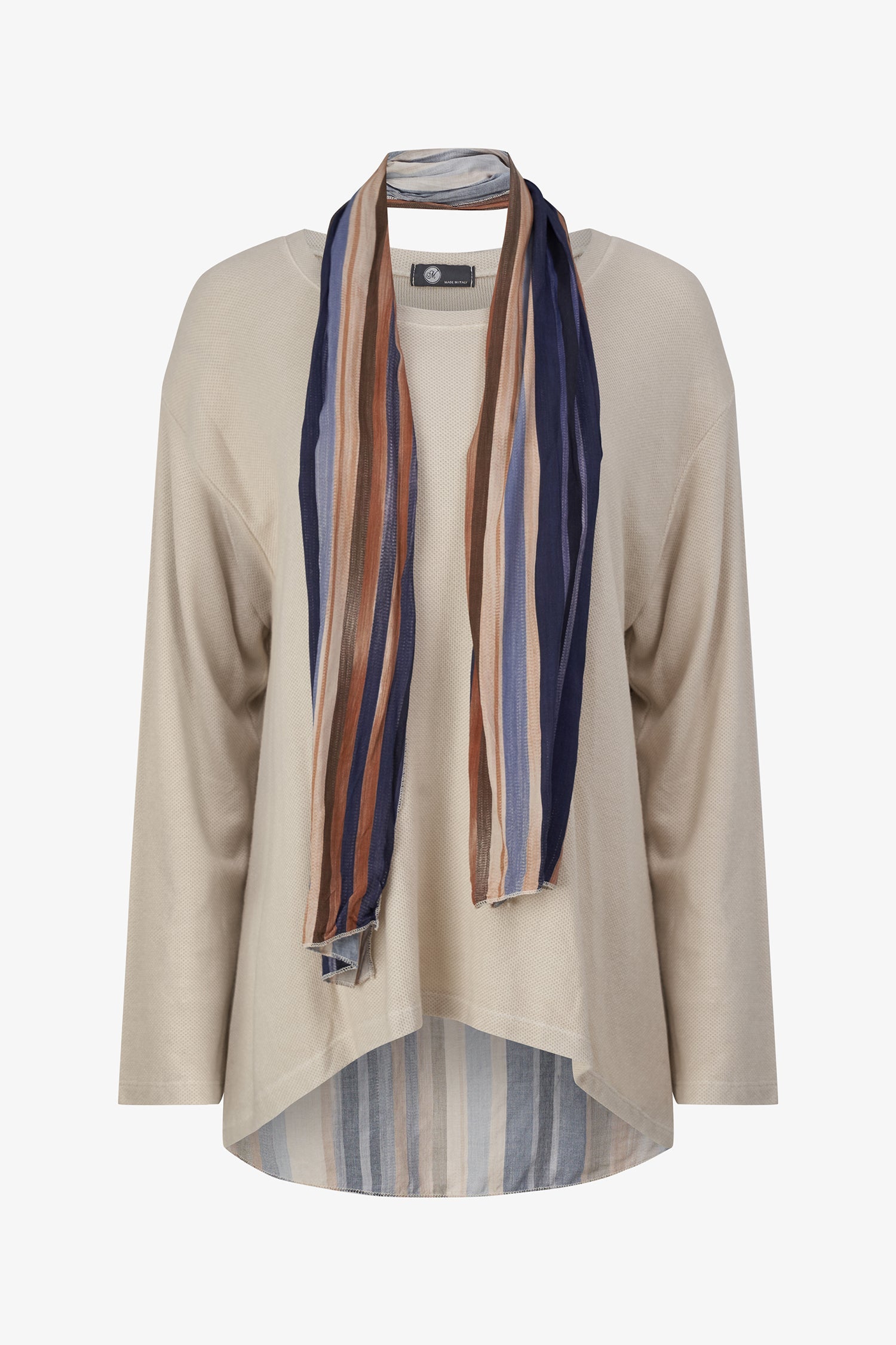 Women's Crew-Neck Long Sleeve Knit Top
