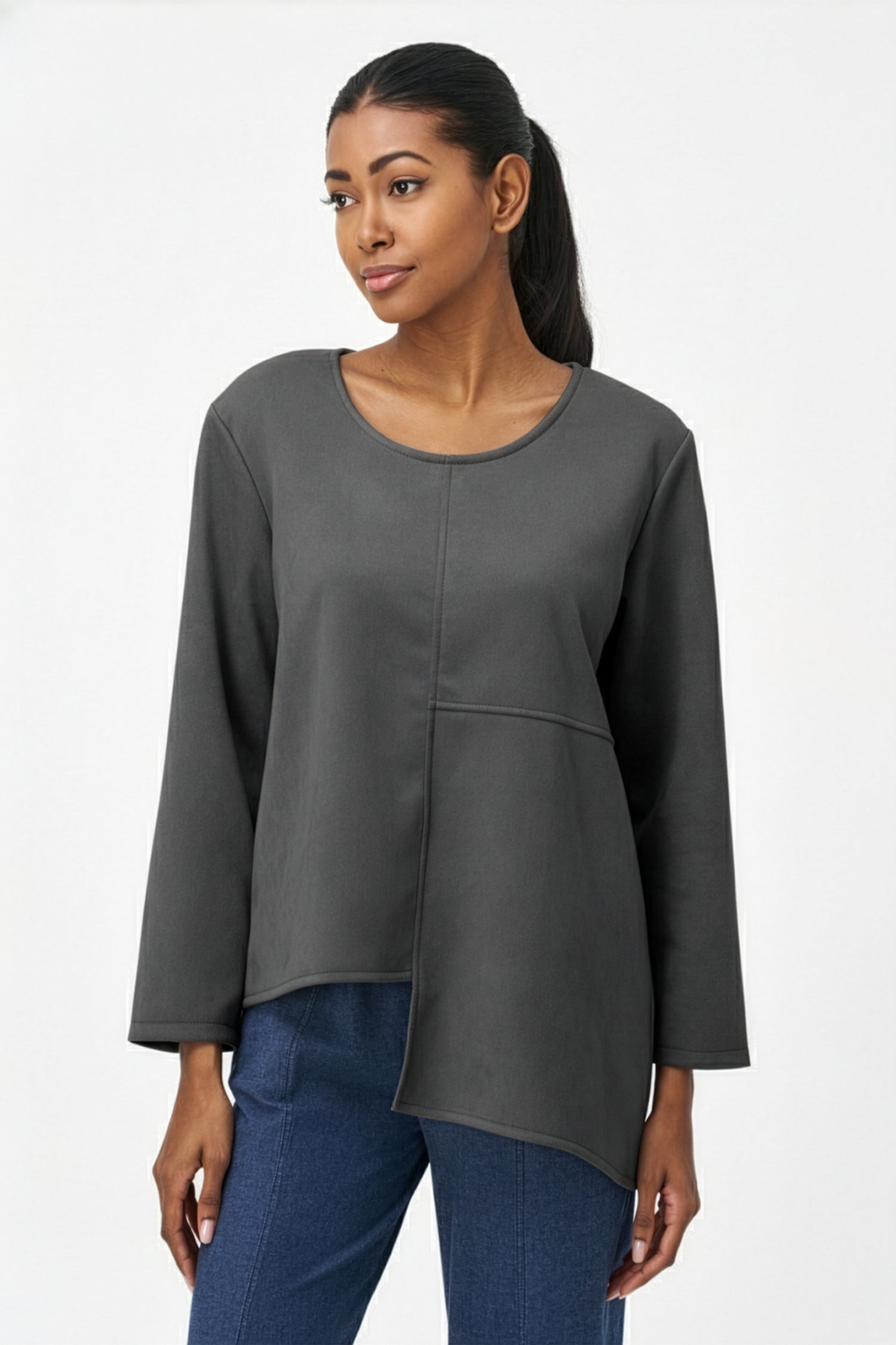 Women's Knit Scoop-Neckline Top