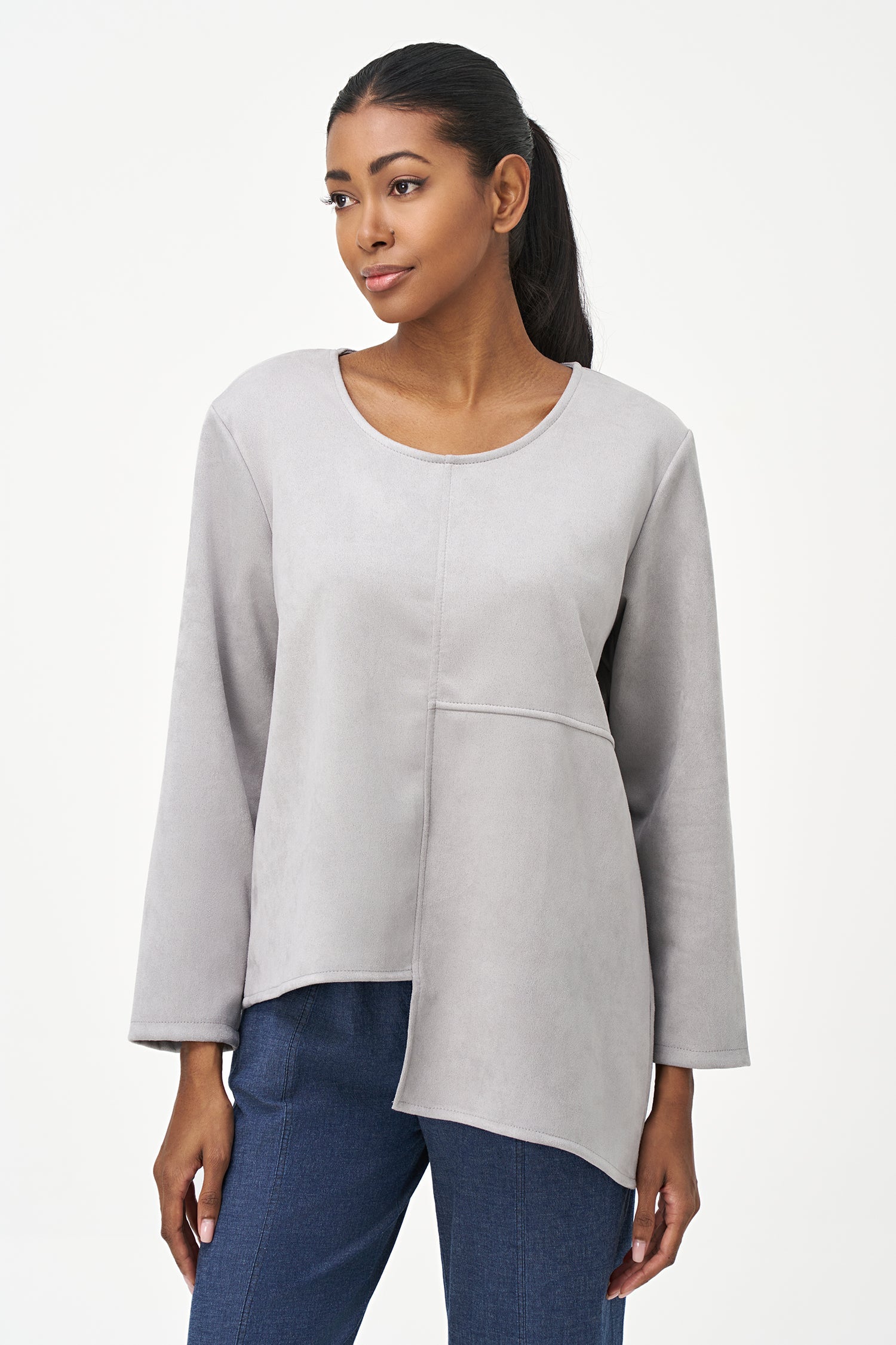 Women's Knit Scoop-Neckline Top