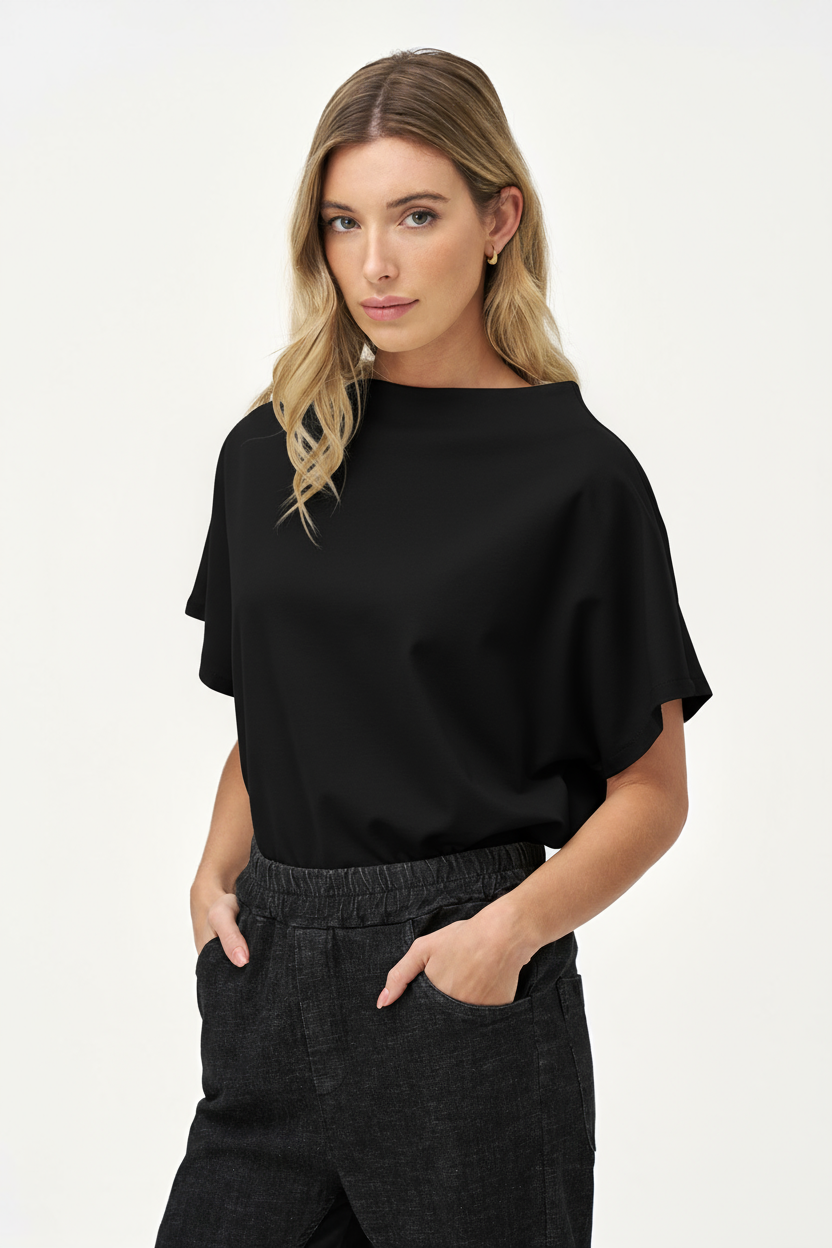 Women's Knit Mock-Neck Top