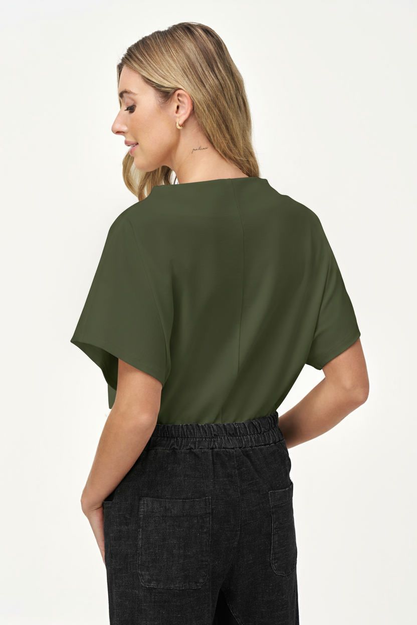Women's Knit Mock-Neck Top