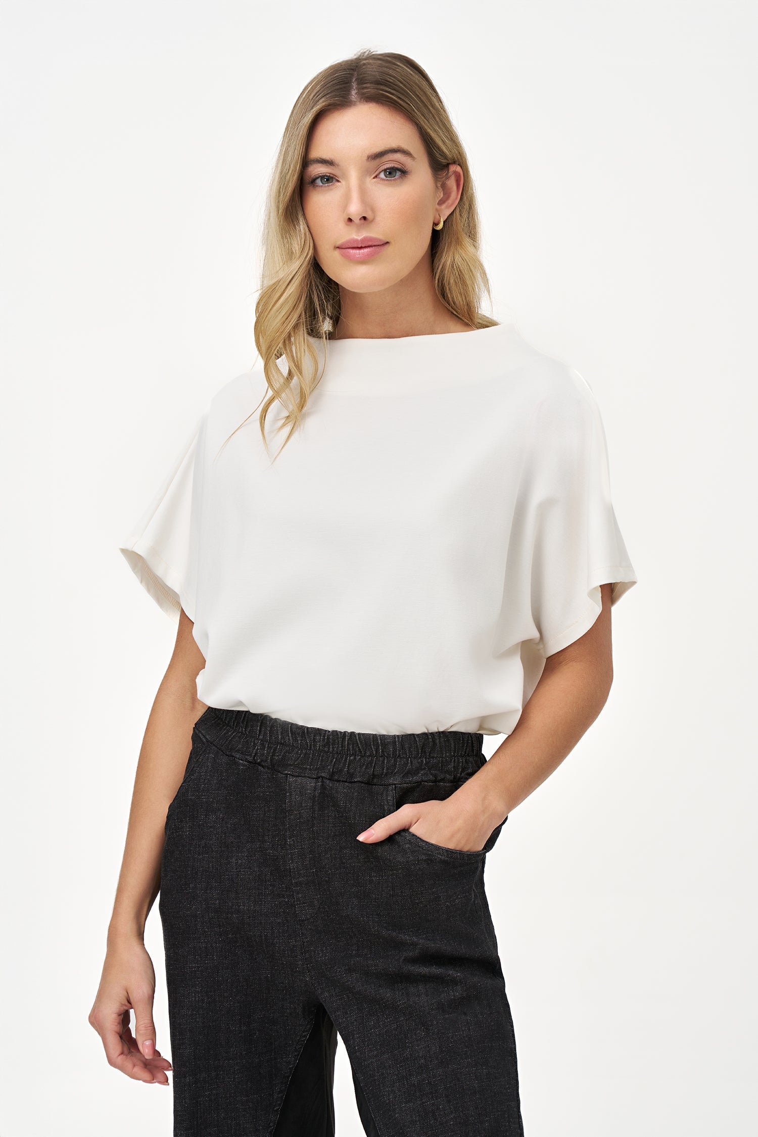 Women's Knit Mock-Neck Top