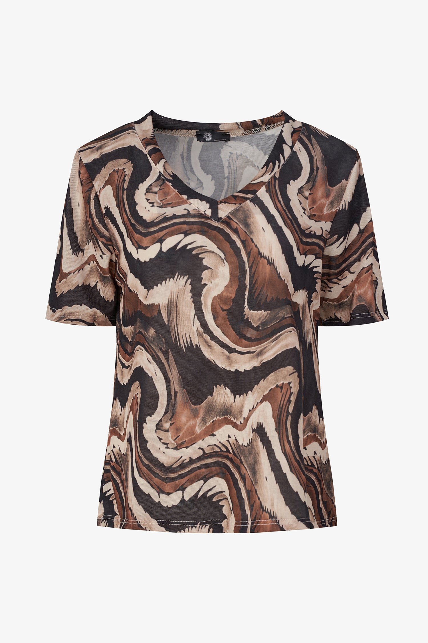 Women's Knit V-Neckline Short Sleeve Top