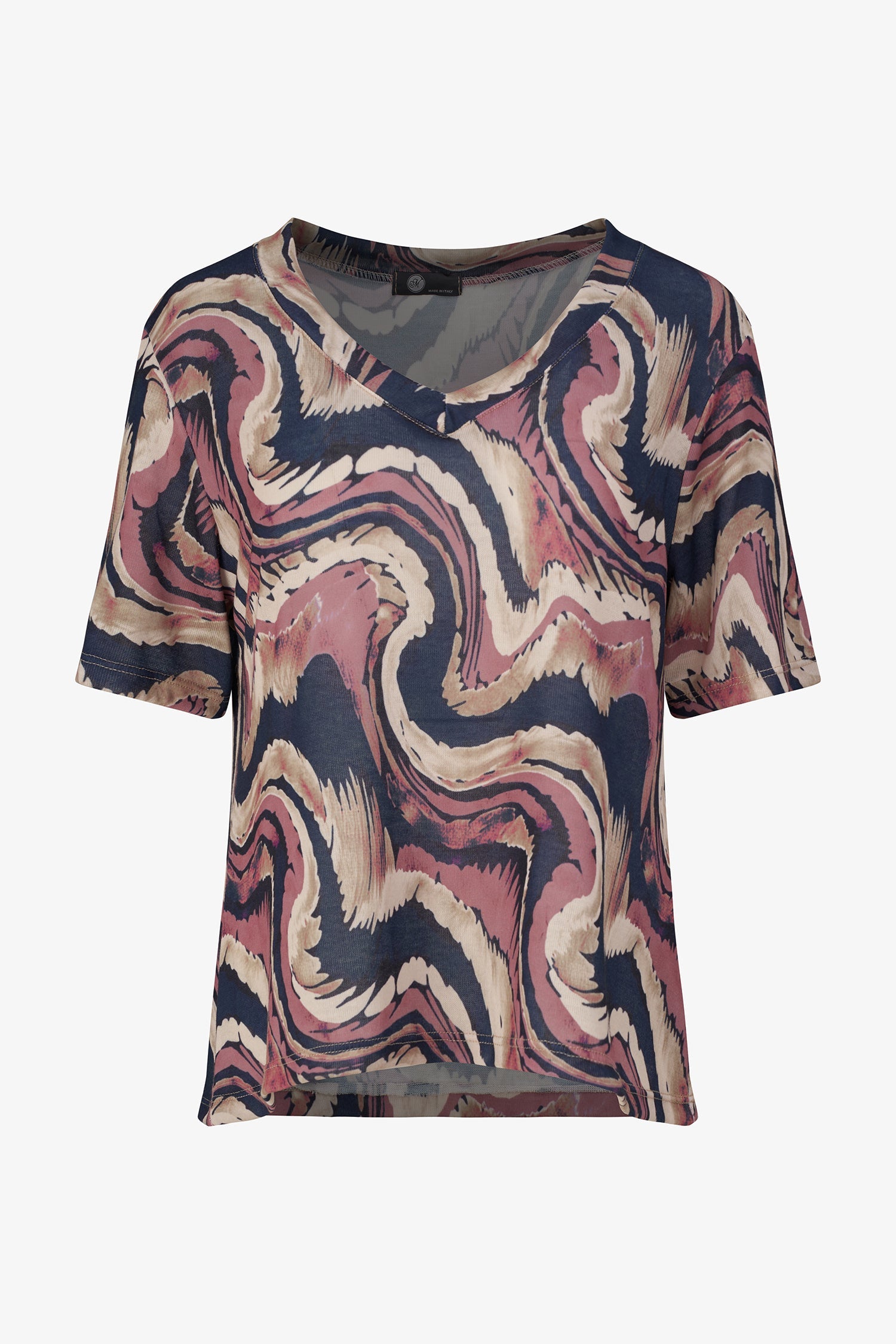 Women's Knit V-Neckline Short Sleeve Top