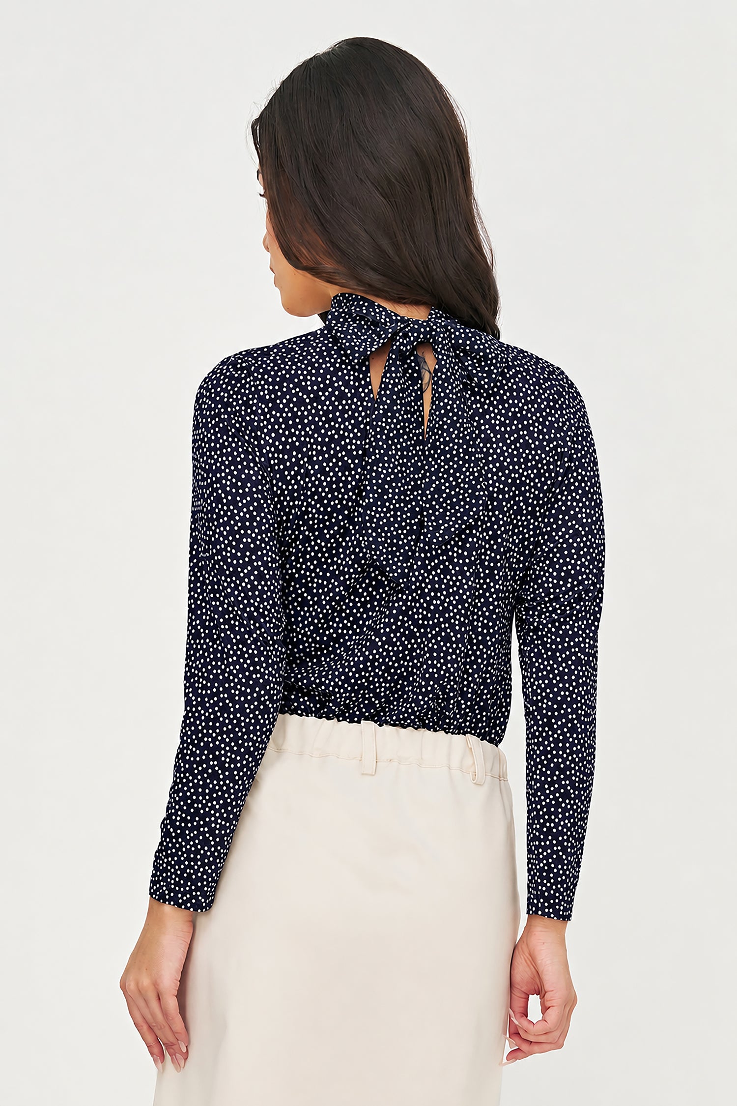 Women's Knit/Woven Combo Top