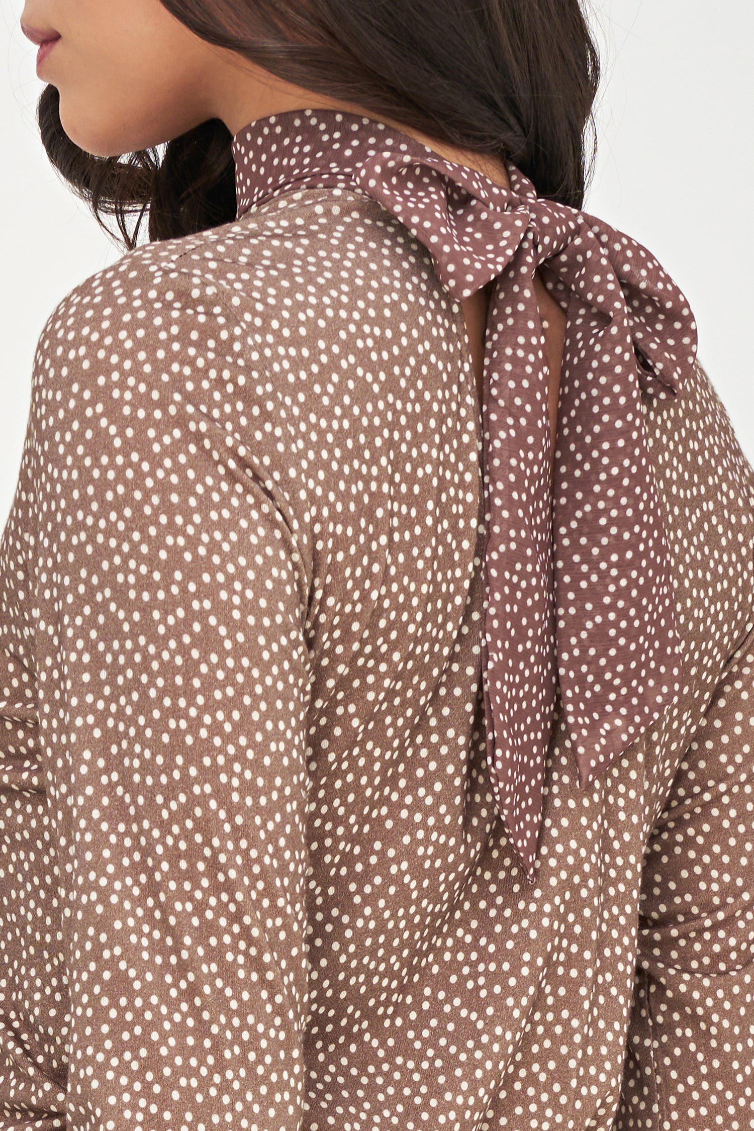 Women's Knit/Woven Combo Top