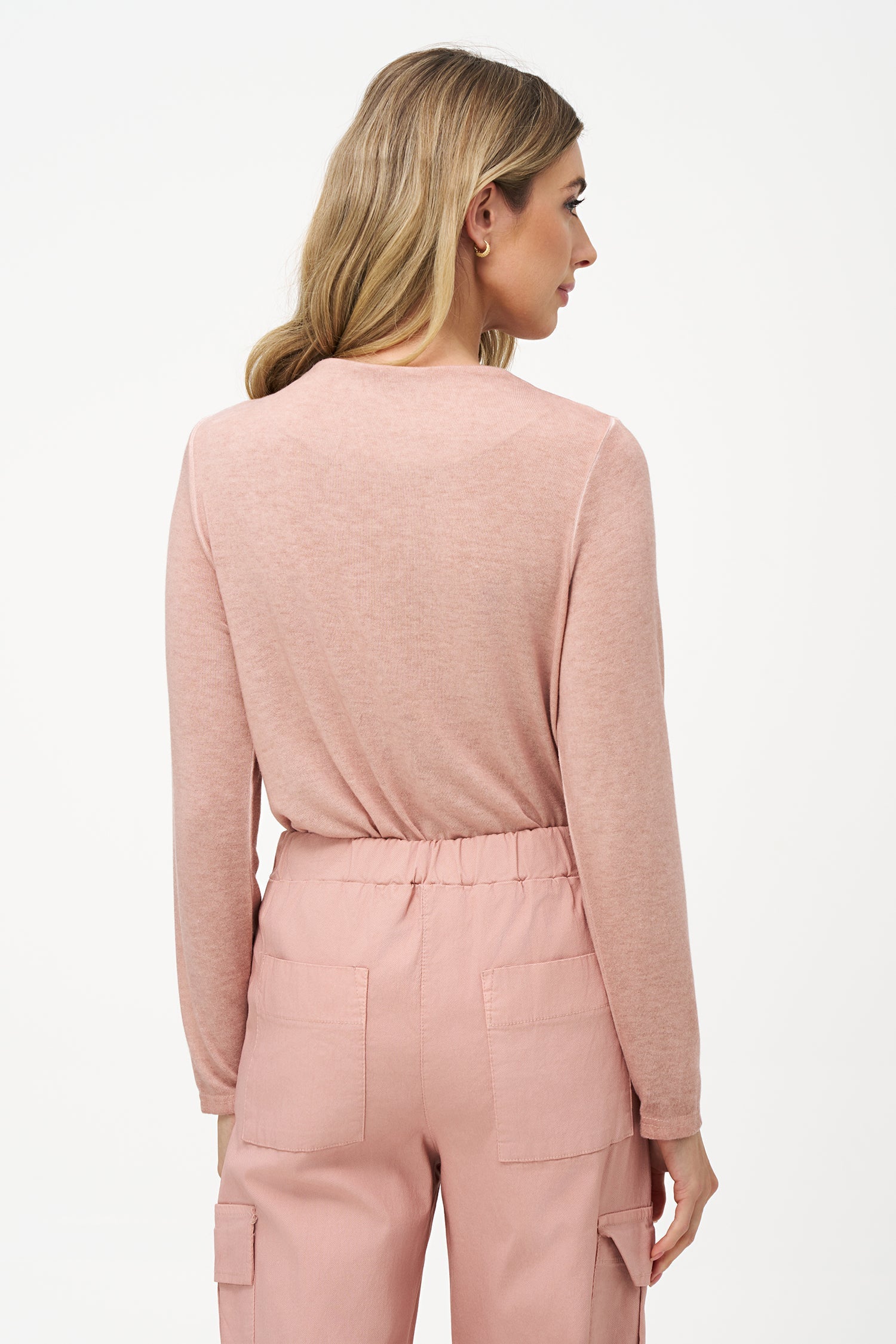 Women's Knit Long Sleeve Mock-Neck Top