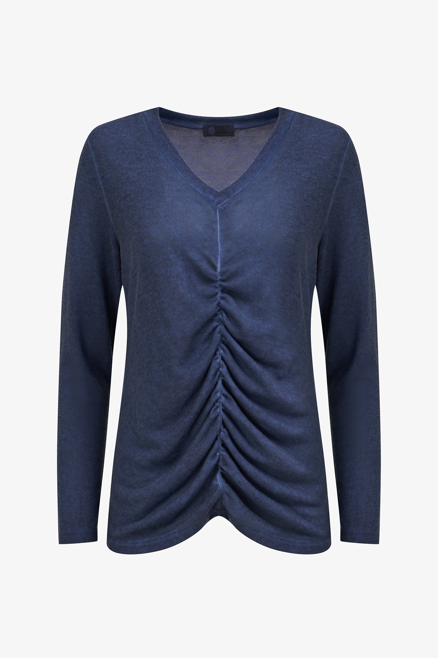 Women's Knit Long Sleeve V-Neck Top