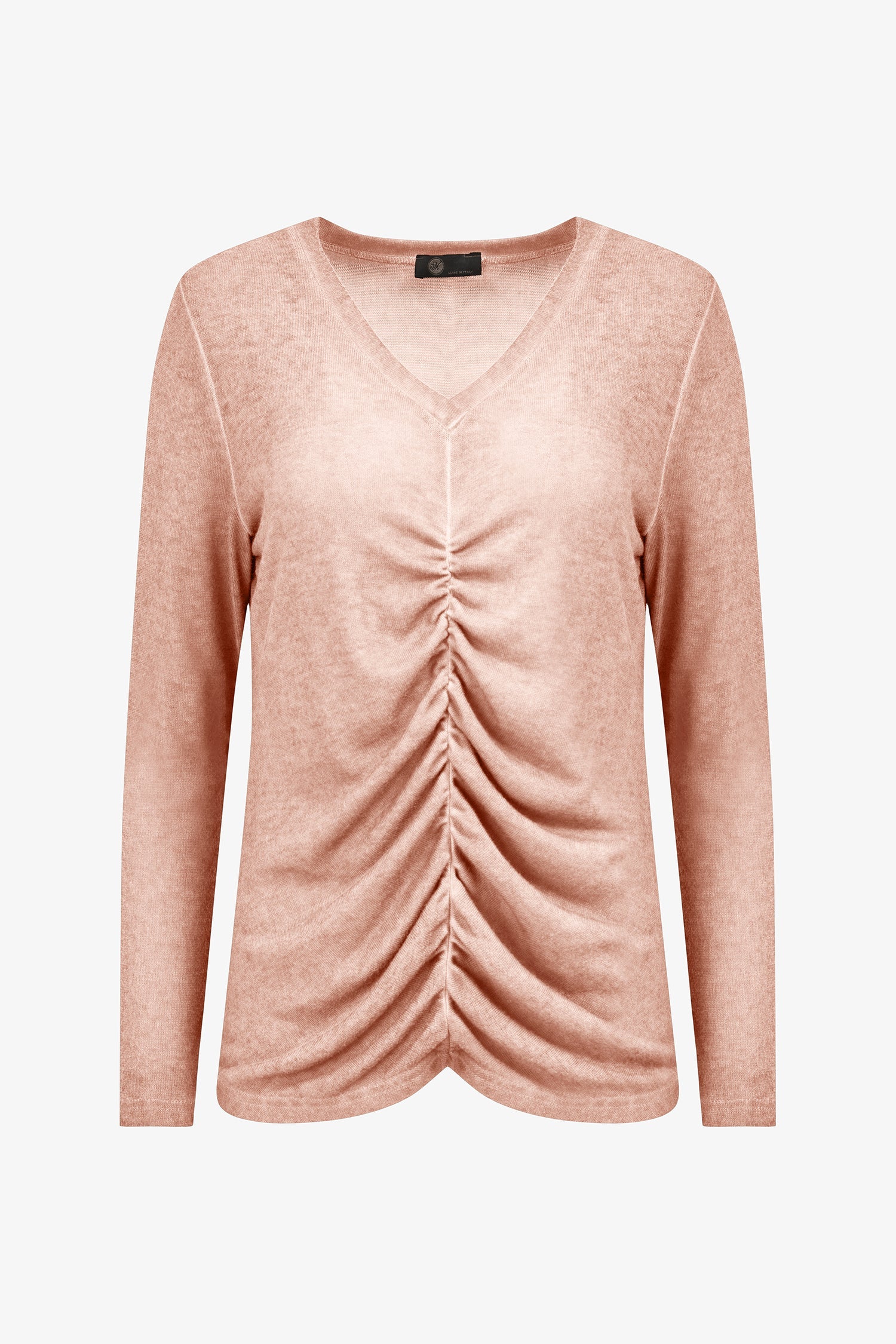 Women's Knit Long Sleeve V-Neck Top