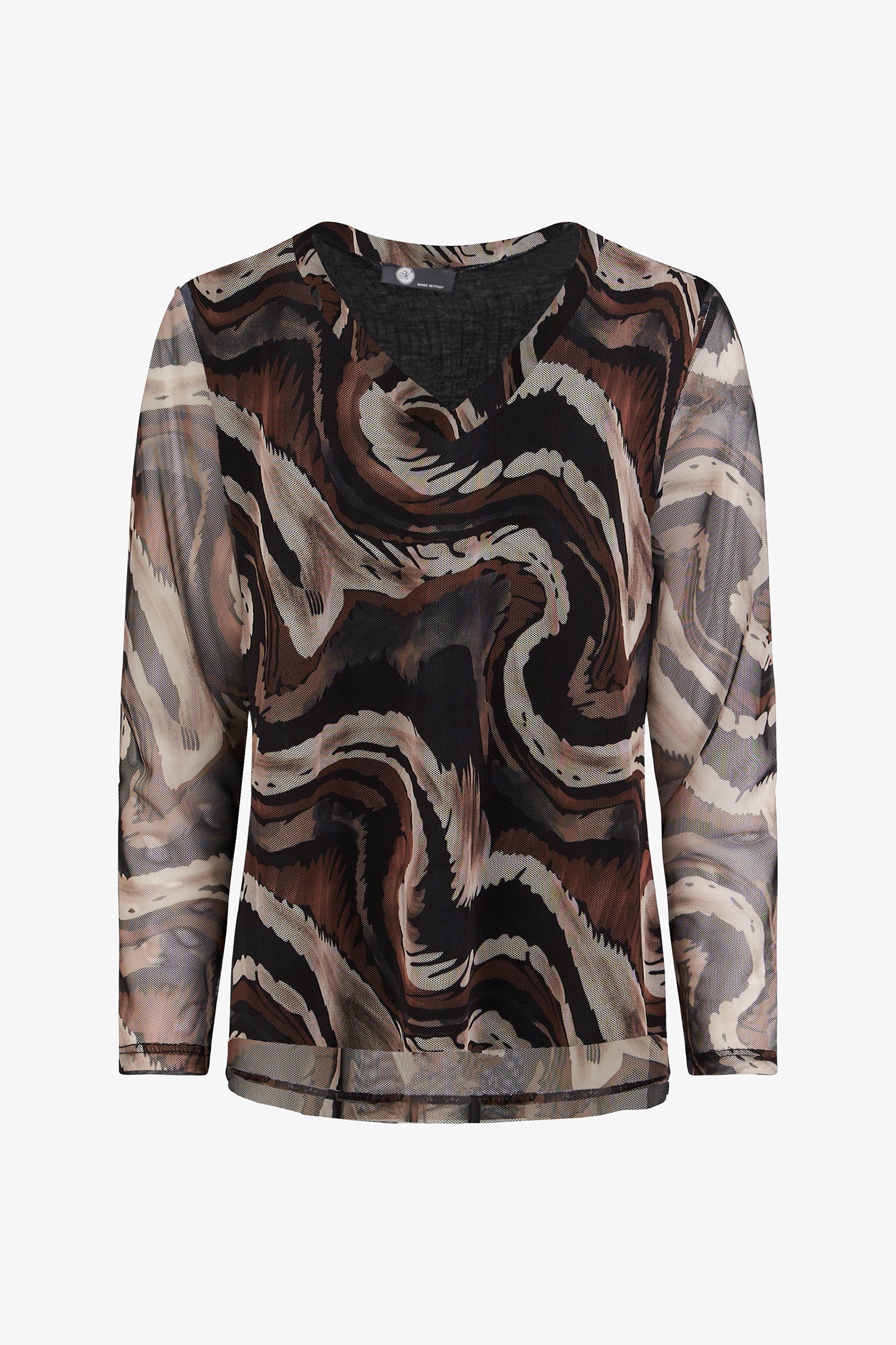 Women's Knit Long Sleeve V-Neck Top