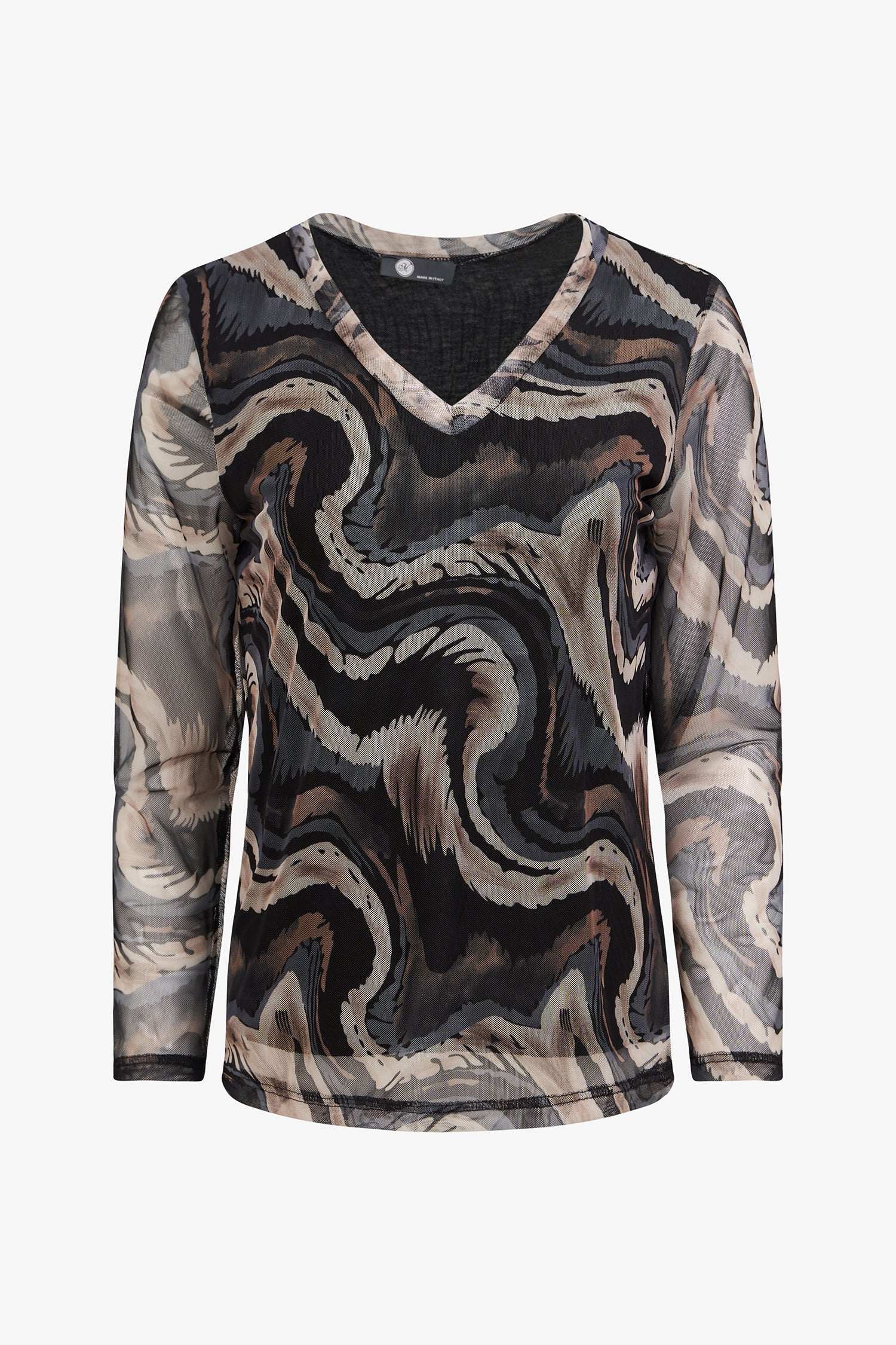 Women's Knit Long Sleeve V-Neck Top