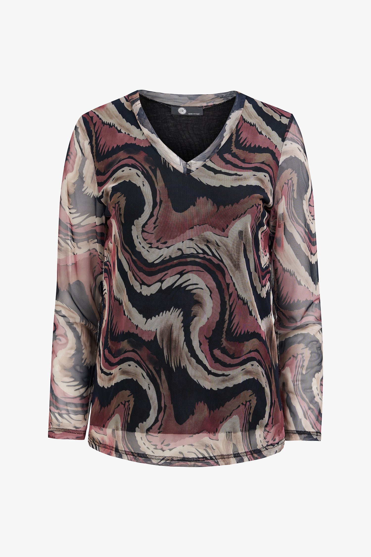 Women's Knit Long Sleeve V-Neck Top