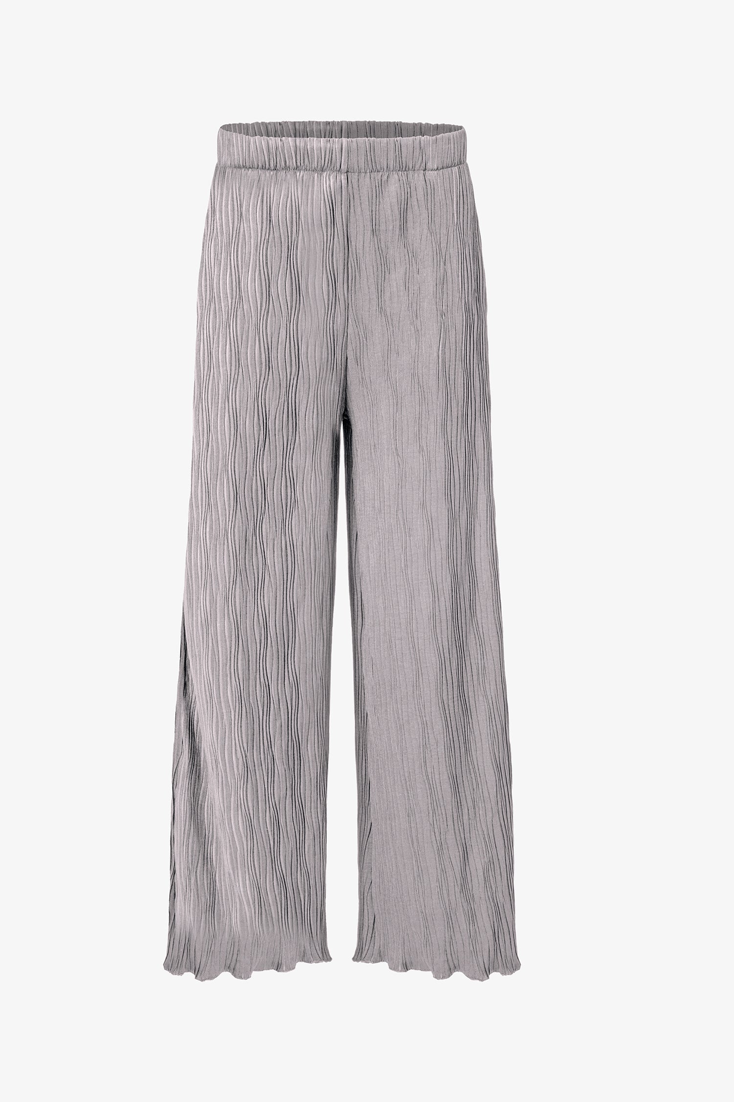 Women's Woven Wide-Leg Pull-On Textured Pants