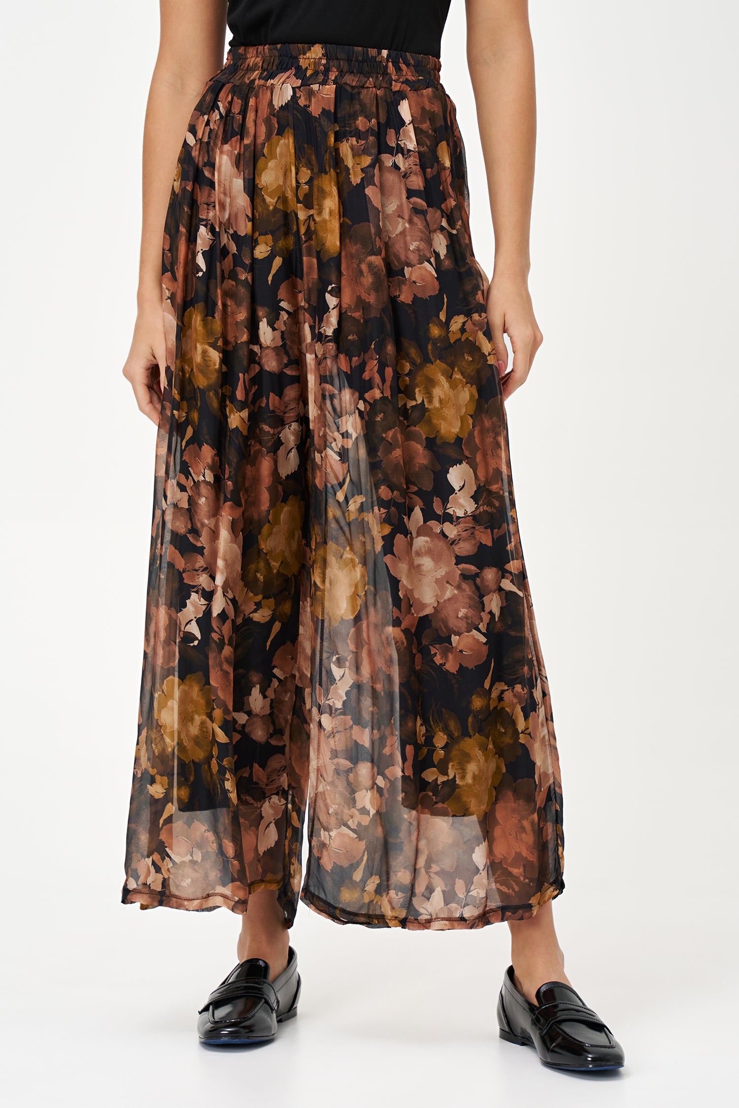 Women's Woven Wide Leg Pull-On Pants