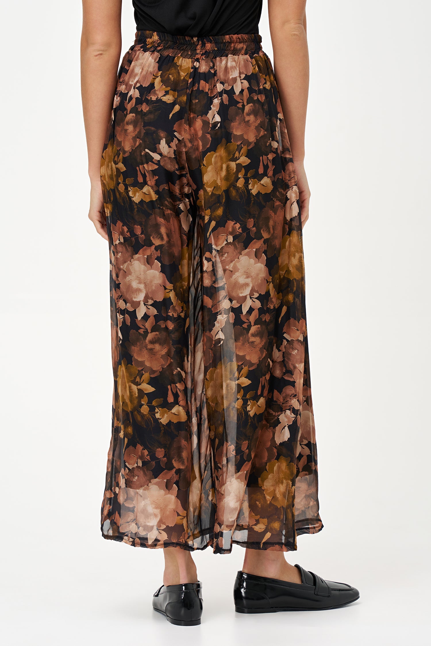 Women's Woven Wide Leg Pull-On Pants
