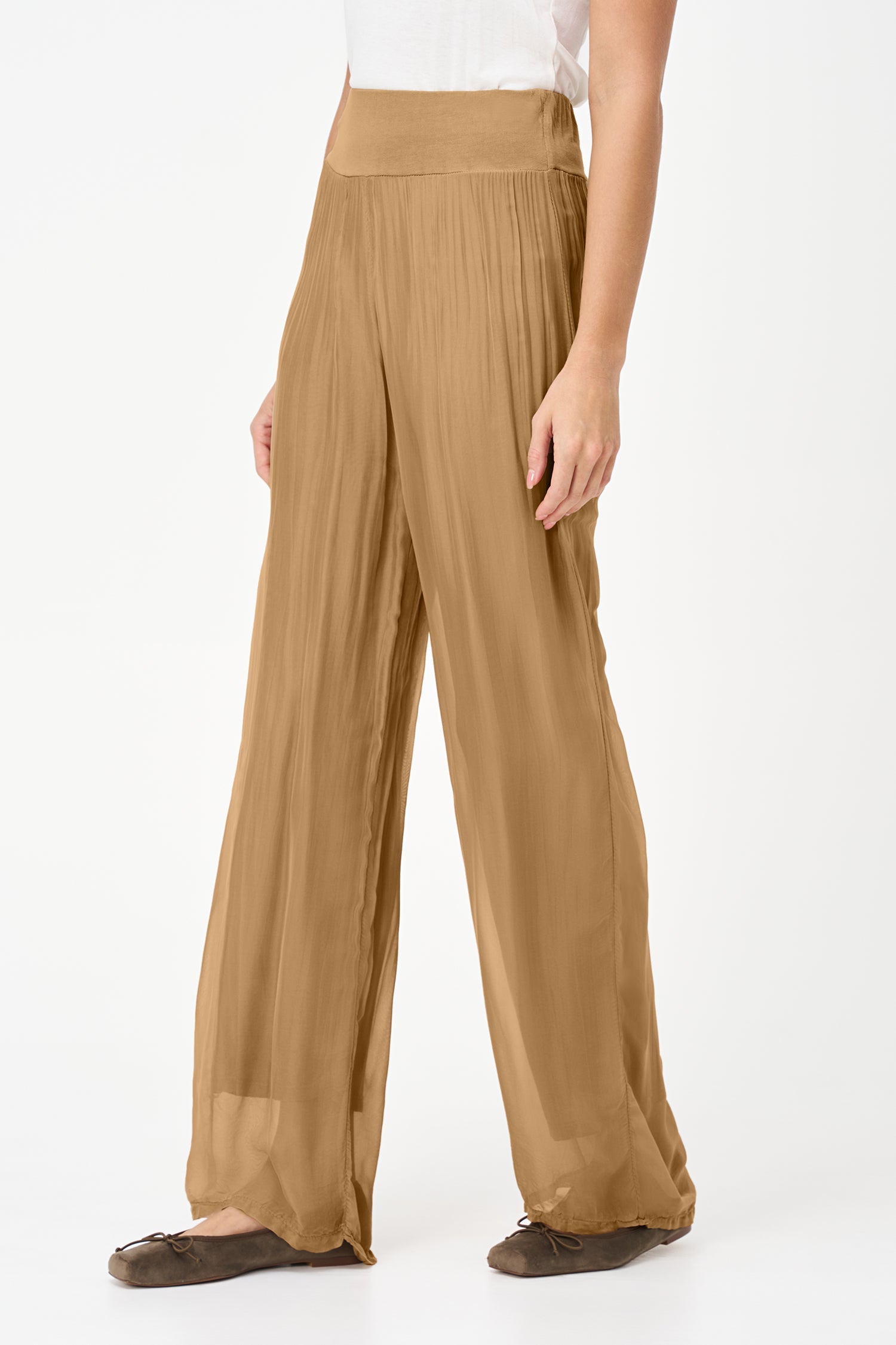 Women's Woven Pull-On Straight Leg Pants