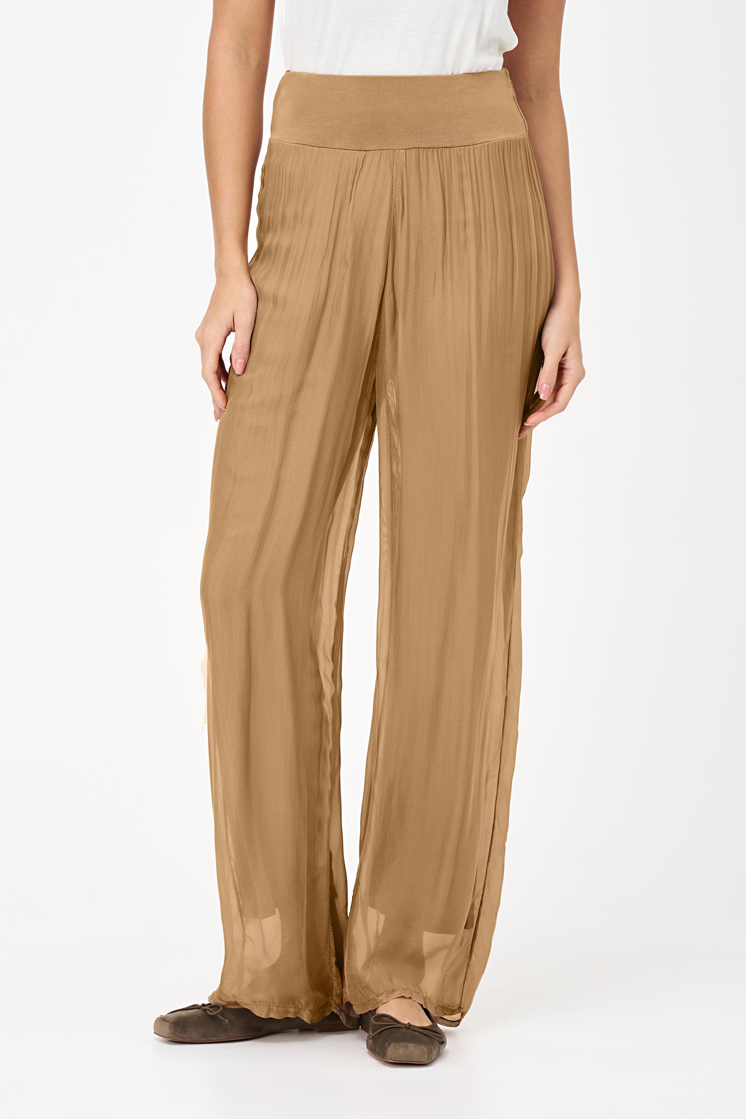 Women's Woven Pull-On Straight Leg Pants
