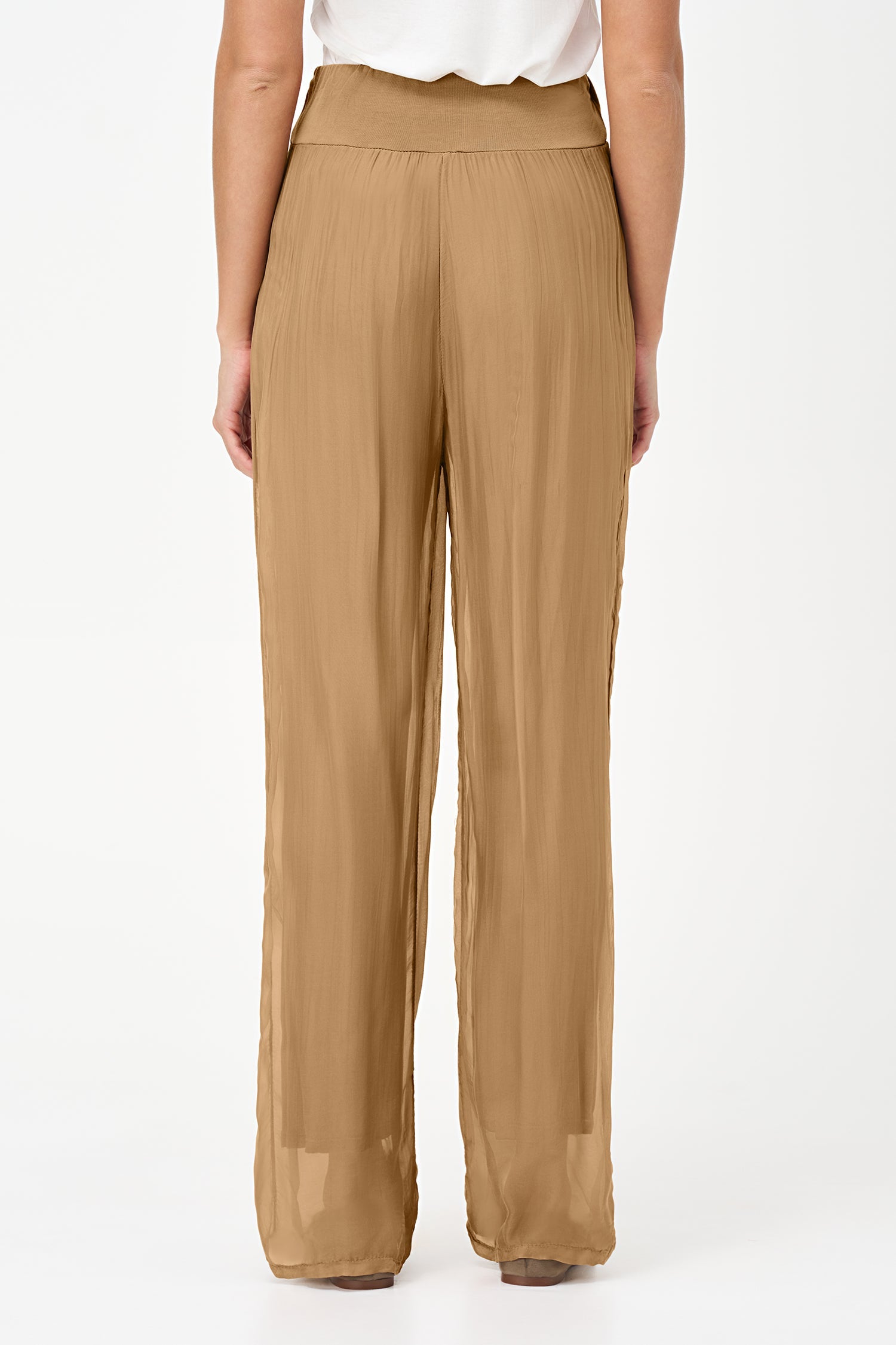 Women's Woven Pull-On Straight Leg Pants