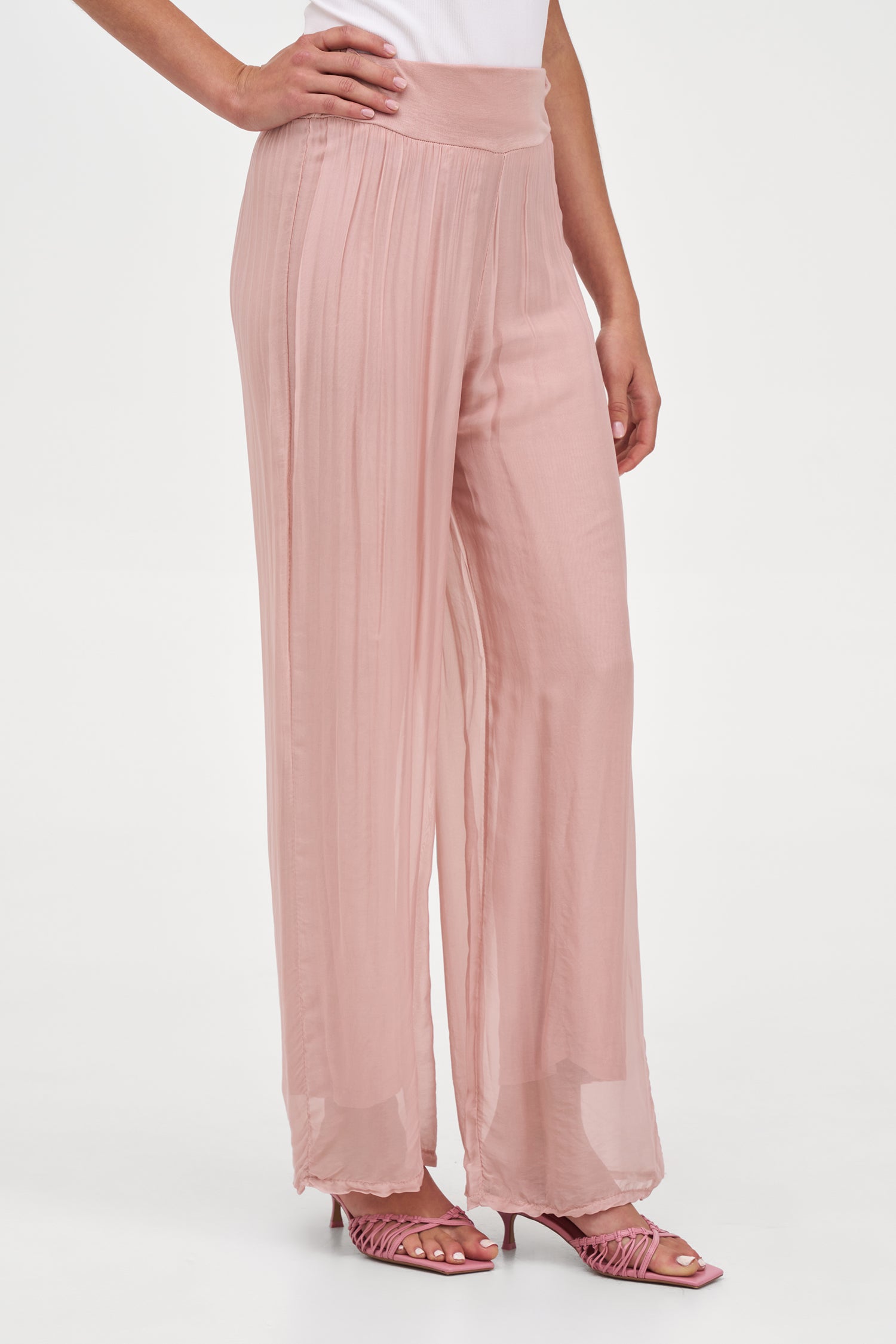 Women's Knit Woven Combo Trousers