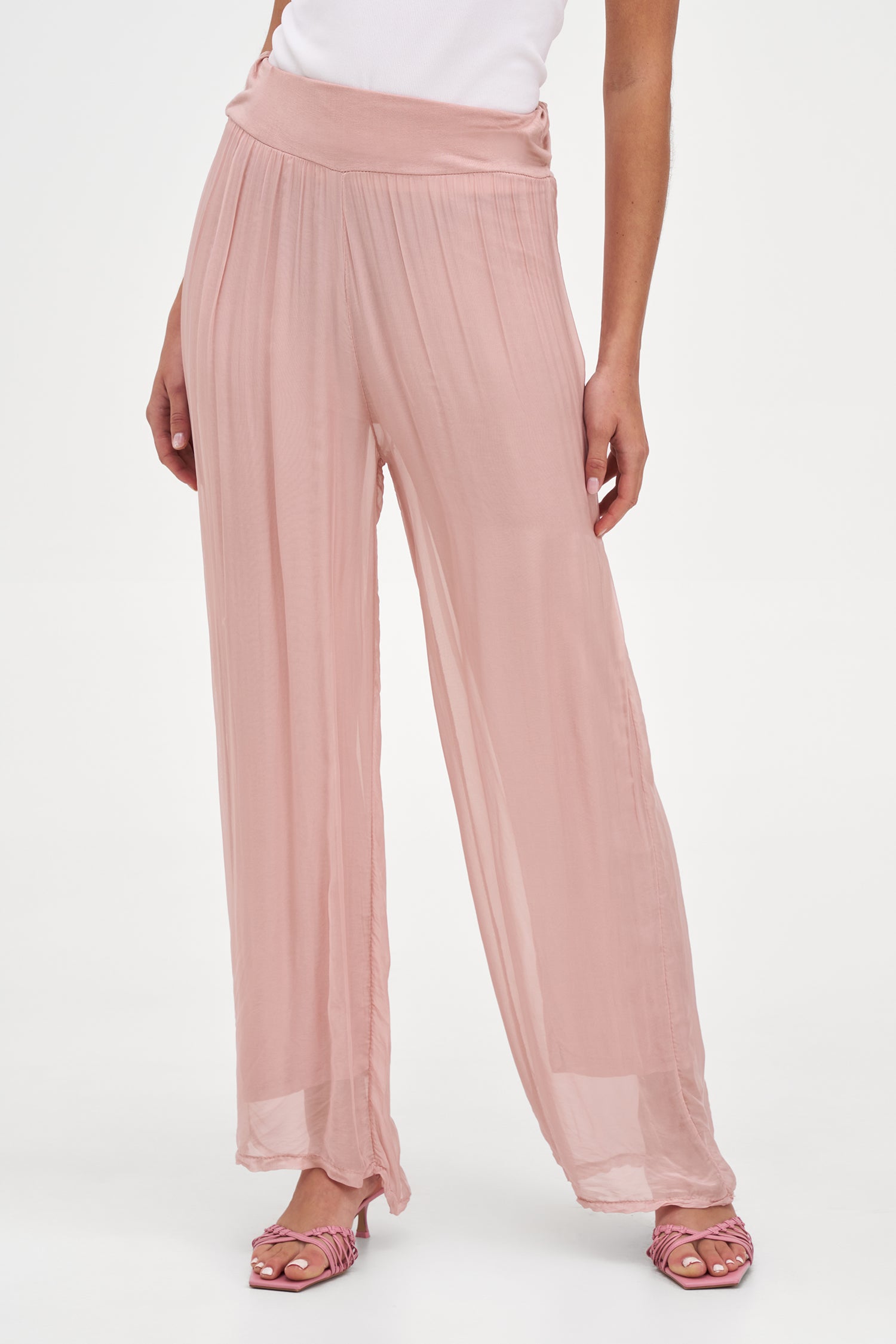 Women's Knit Woven Combo Trousers