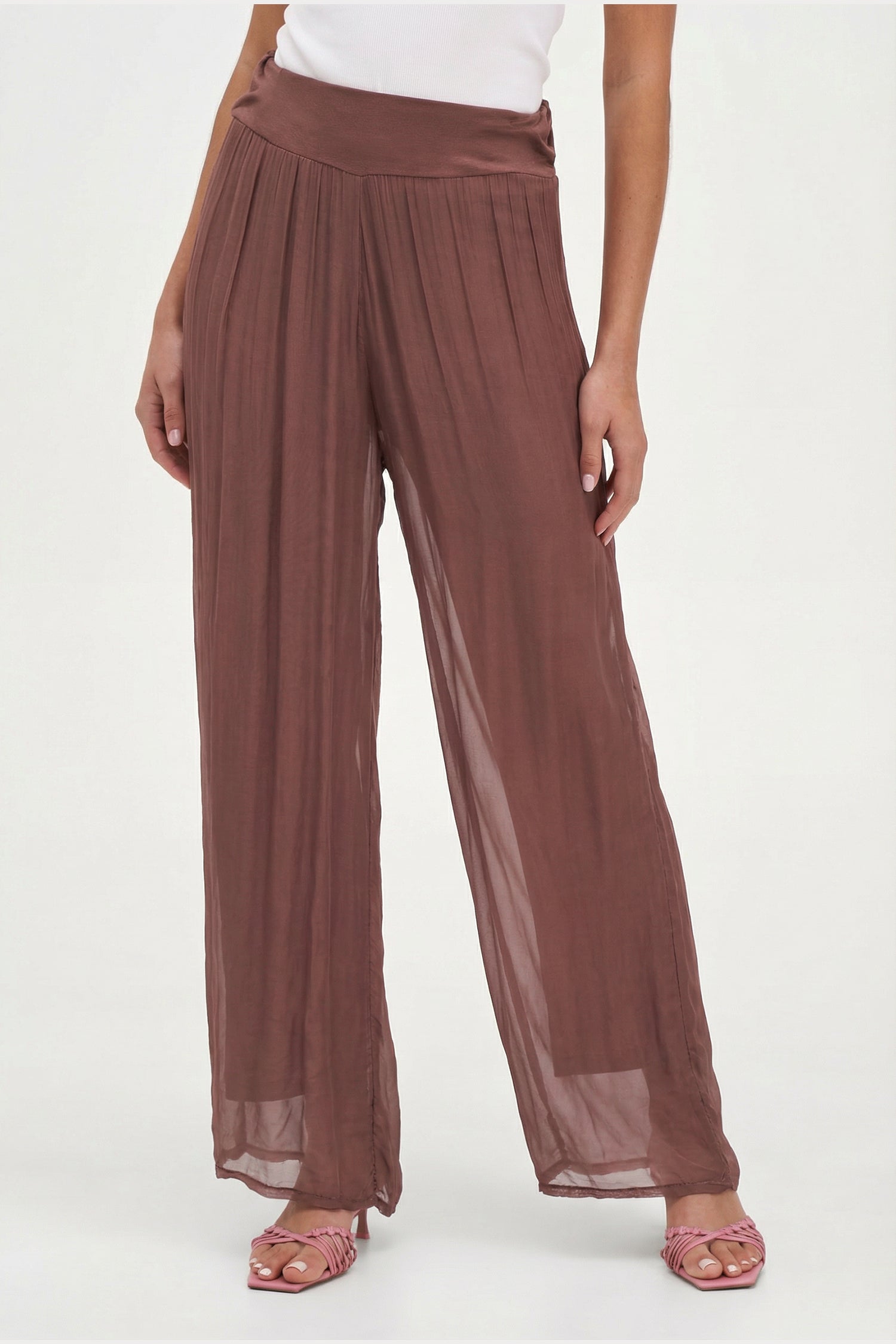 Women's Knit Woven Combo Trousers