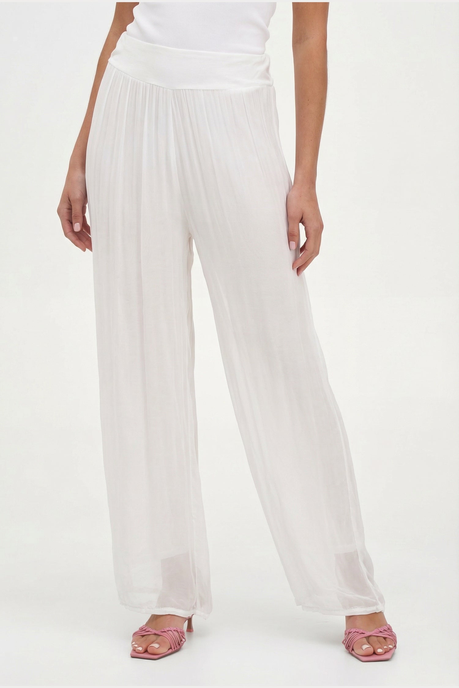 Women's Knit Woven Combo Trousers