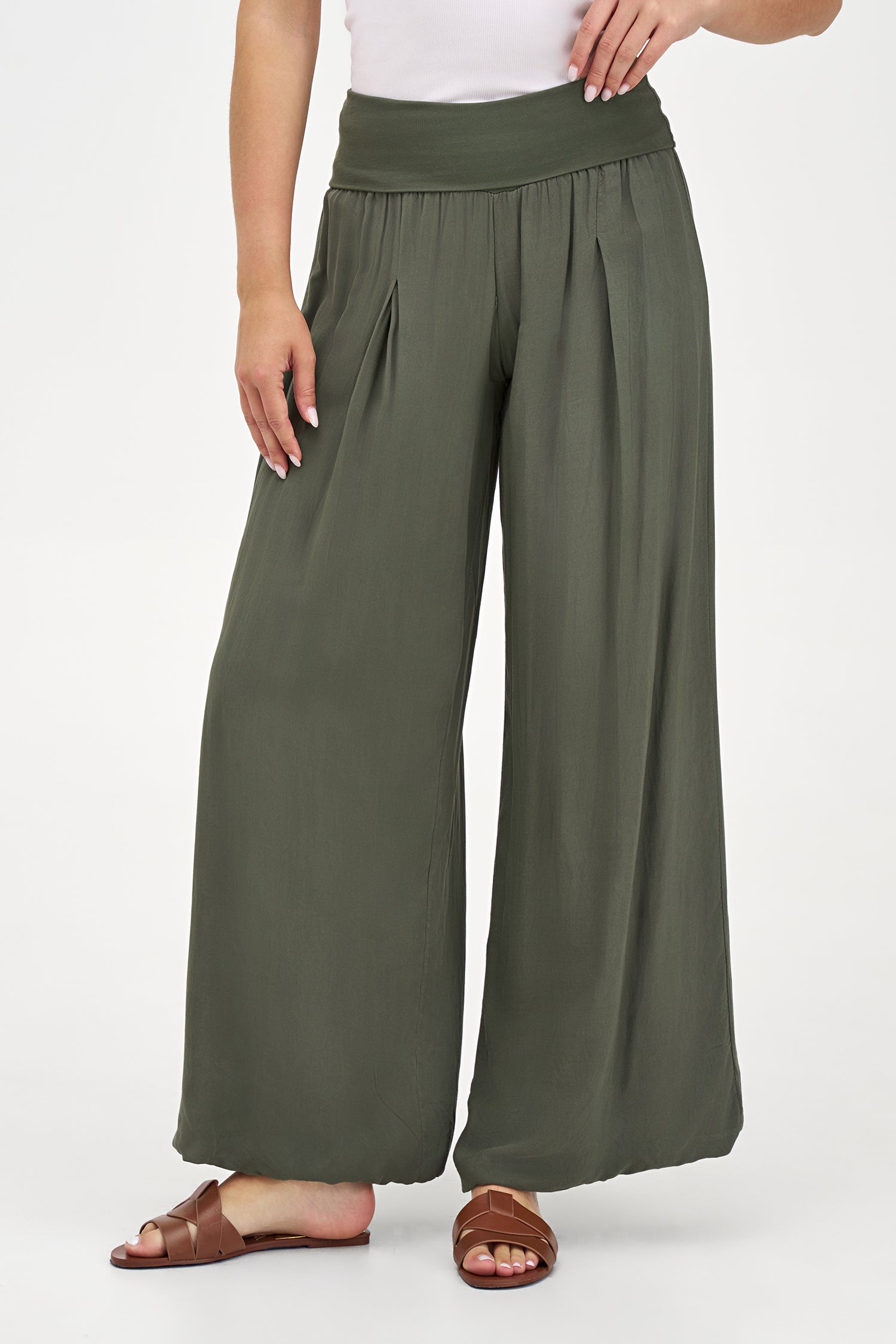 Women's Knit/Woven Combo Trousers