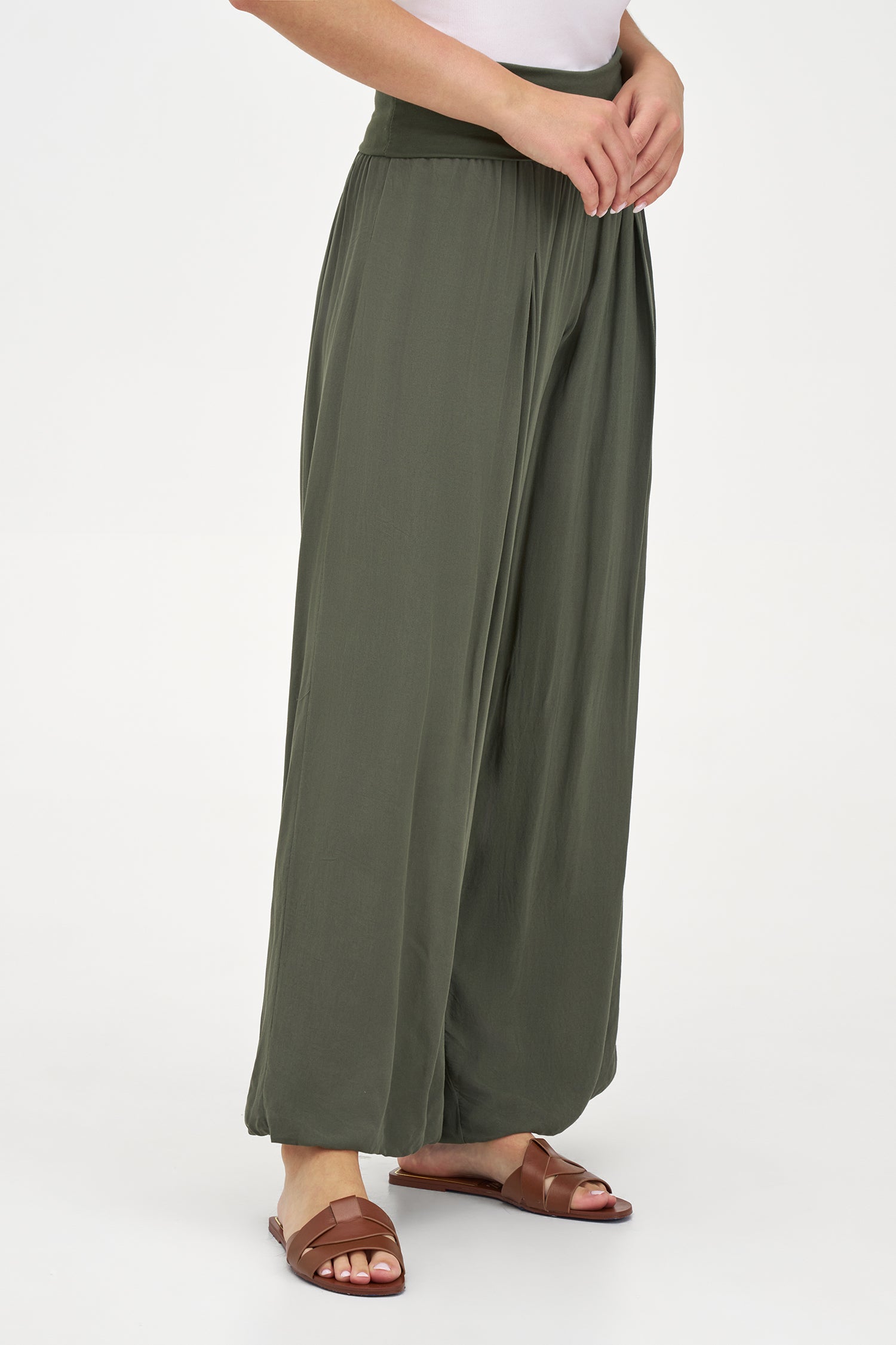Women's Knit/Woven Combo Trousers