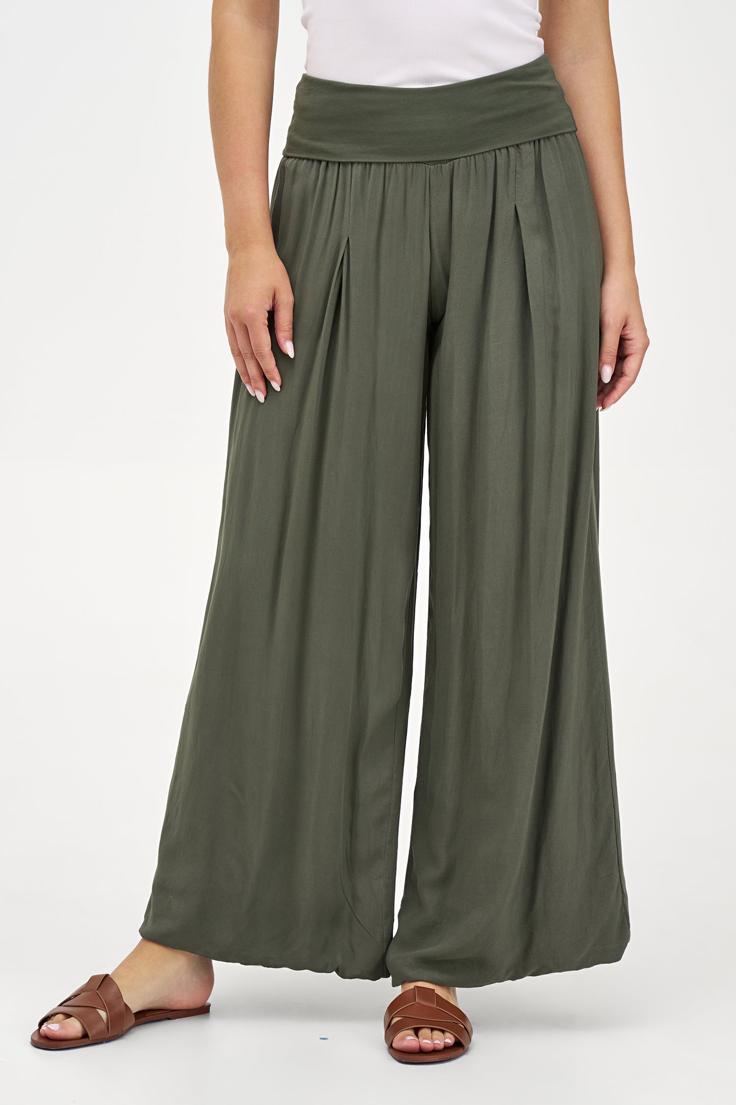 Women's Knit/Woven Combo Trousers