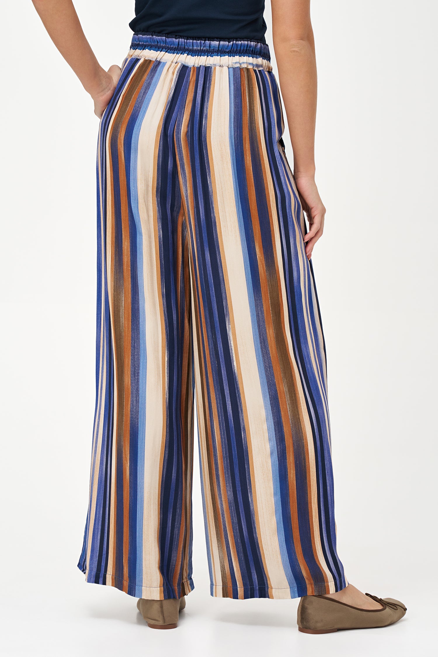 Women's Woven Pull-On Wide-Leg Pants