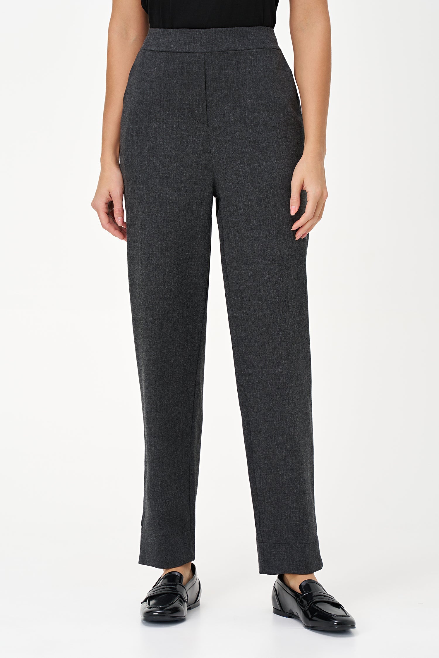 Women's Woven Zip-Up Tapered Pants