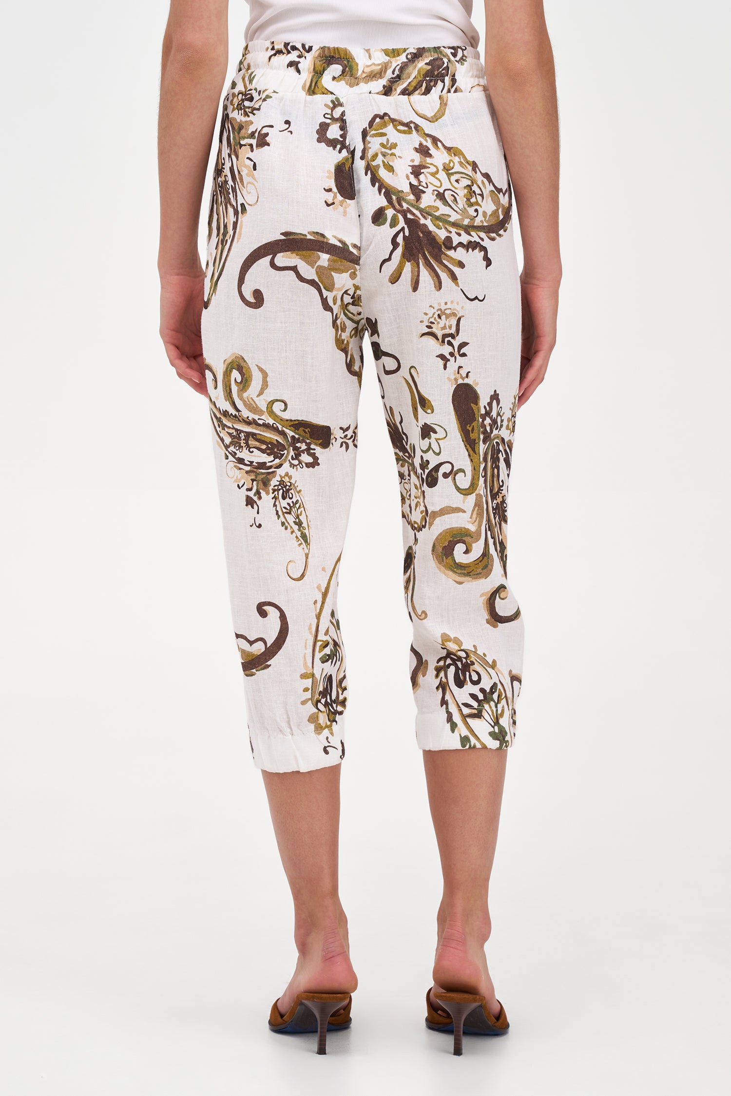 Women's Woven Capri Trousers