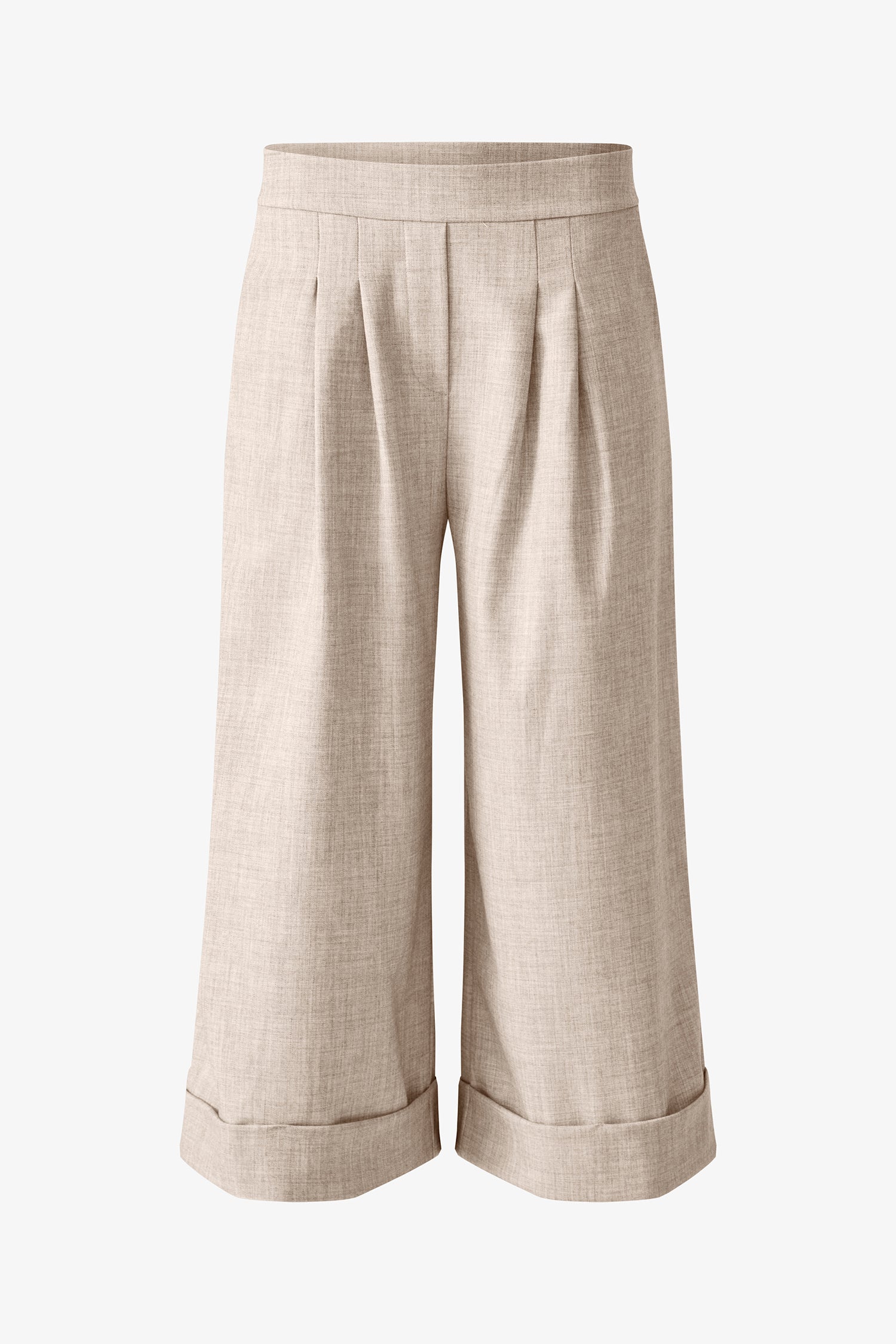 Women's Woven Pull-On Wide Leg Crop Pants