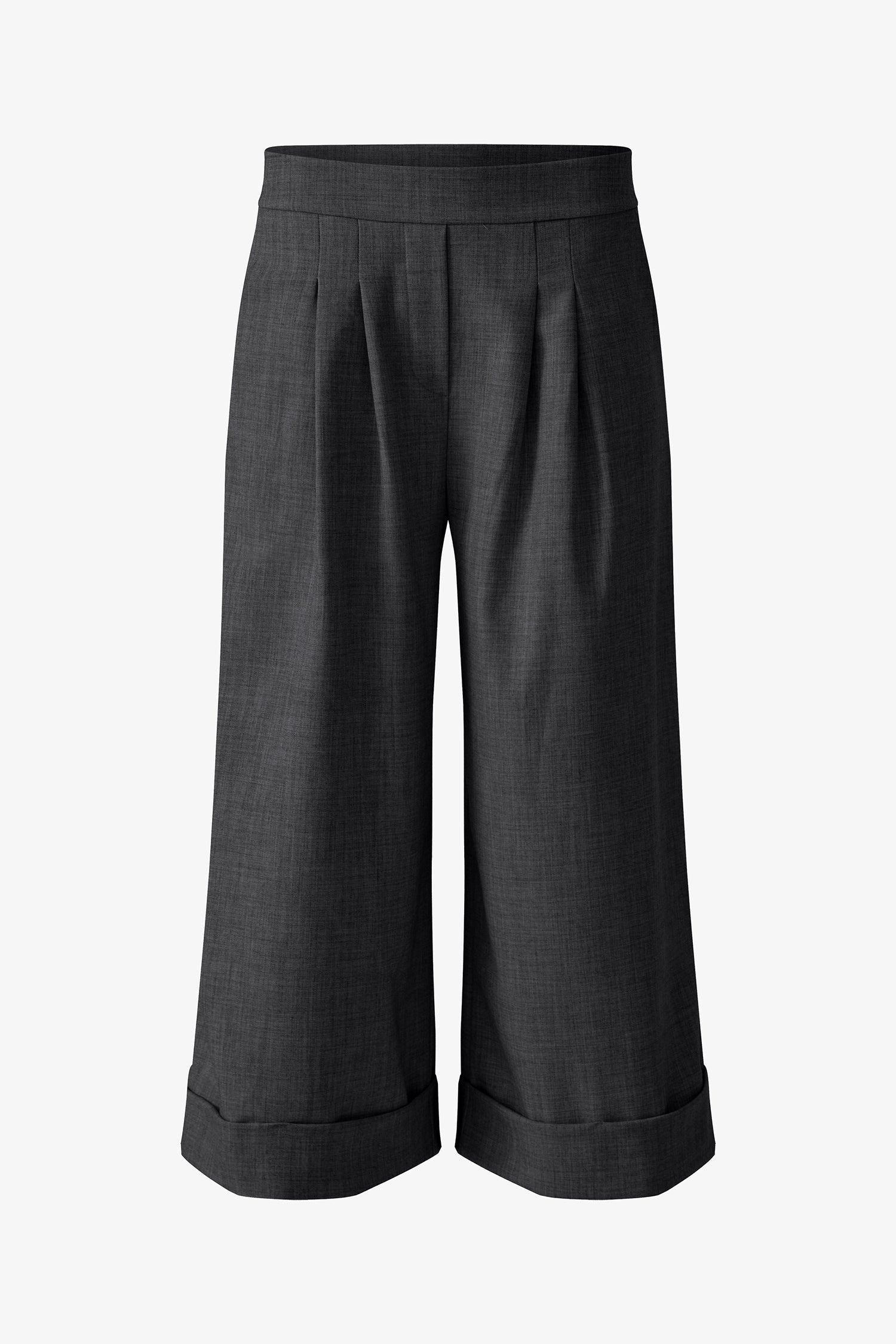 Women's Woven Pull-On Wide Leg Crop Pants