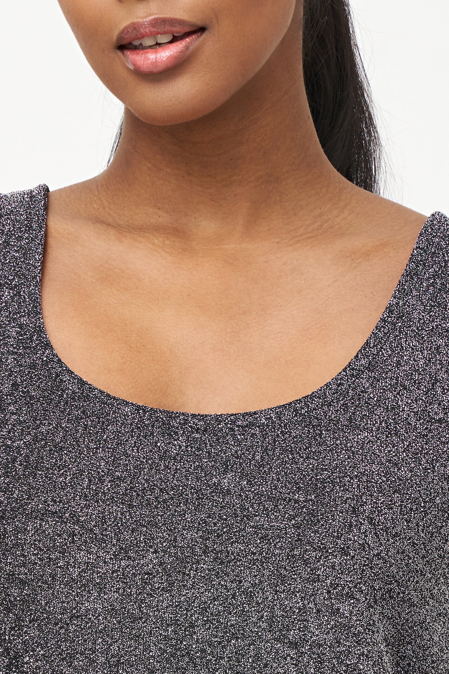 Women’s knit sleeveless top with a scoop neckline