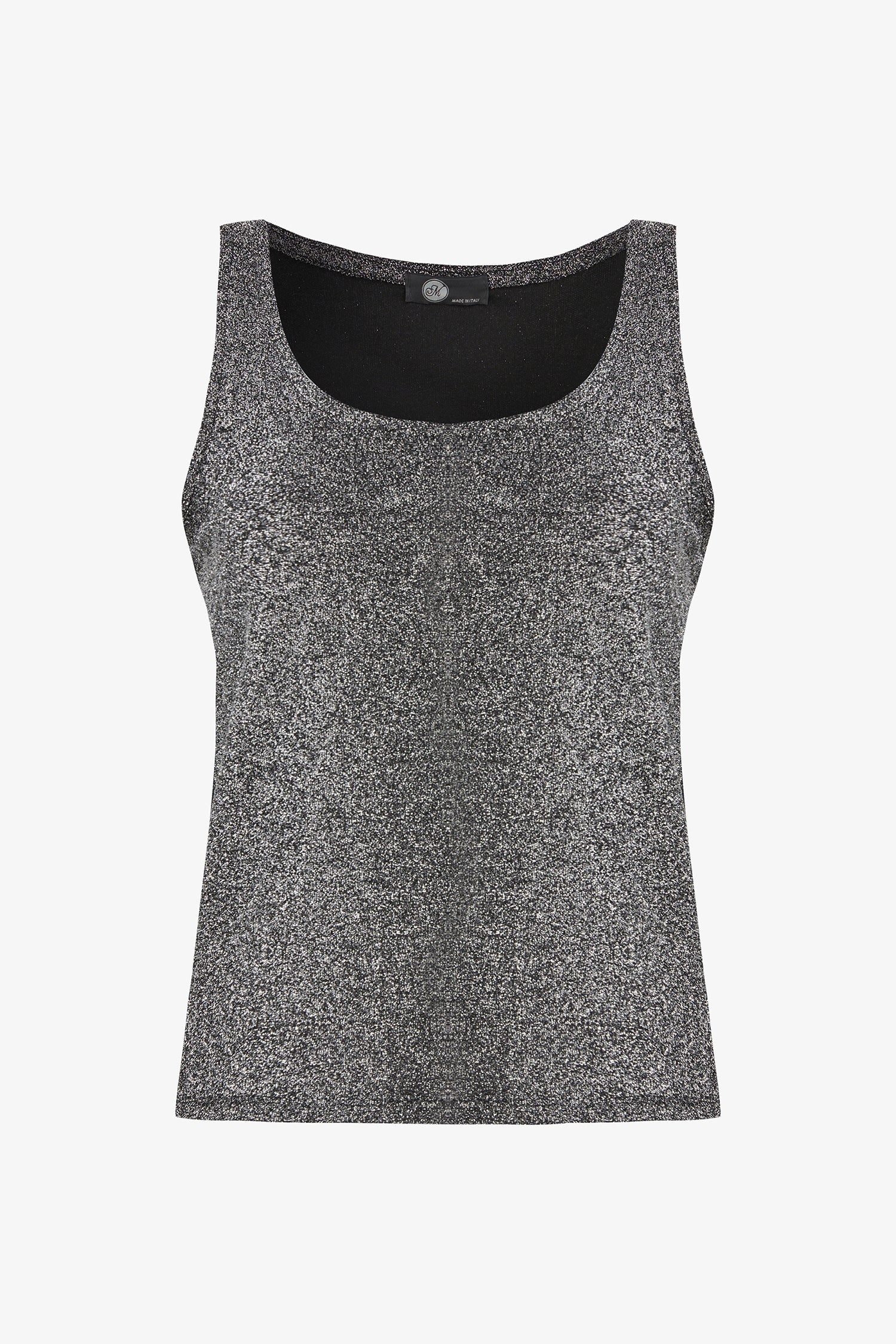 Women’s knit sleeveless top with a scoop neckline