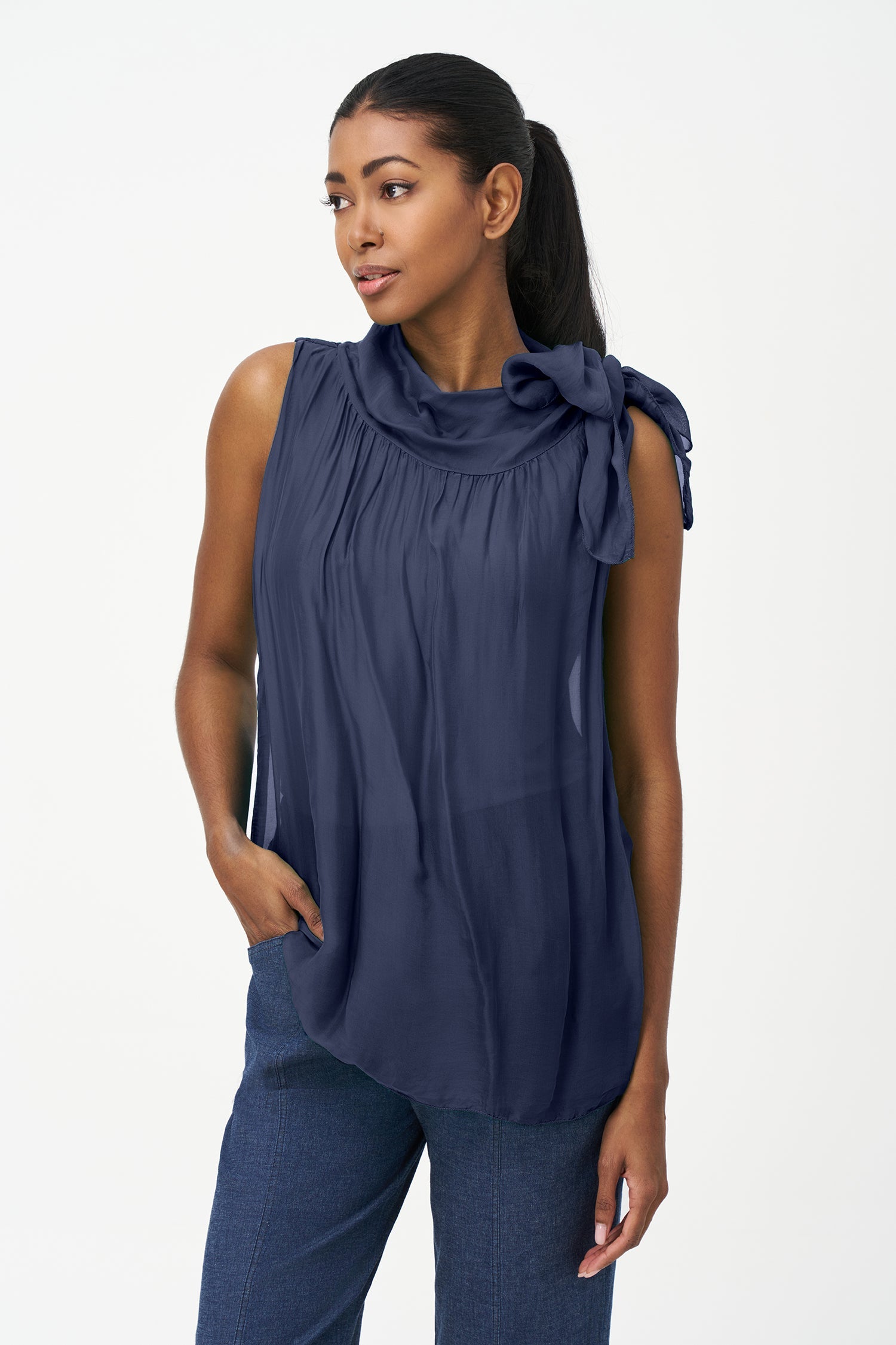 Women's Woven Sleeveless Top