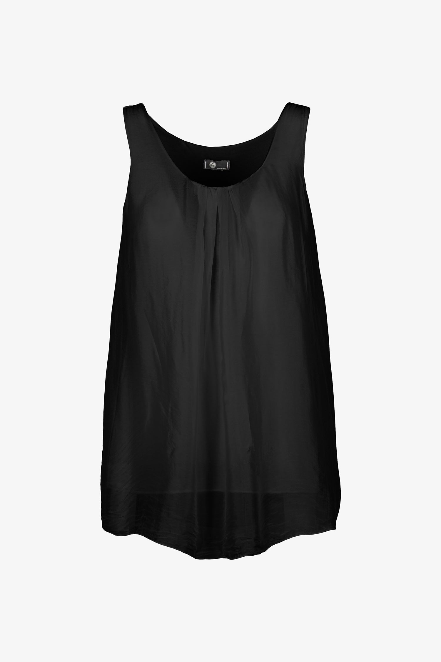 Women's Woven Scoop Neck Sleeveless Top